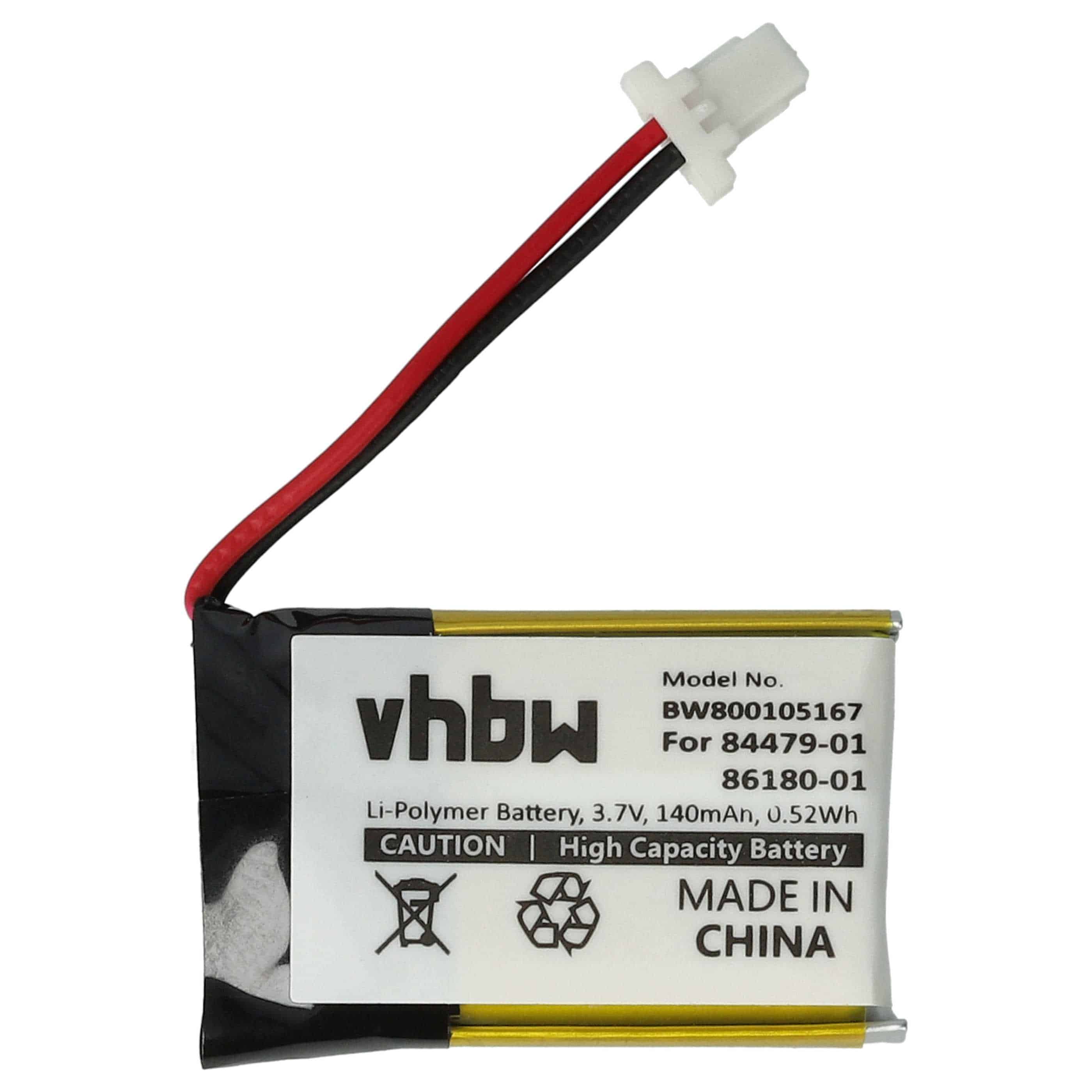 Wireless Headset Battery Replacement for Plantronics 84479-01, 86180-01 - 140 mAh 3.7 V Li-polymer