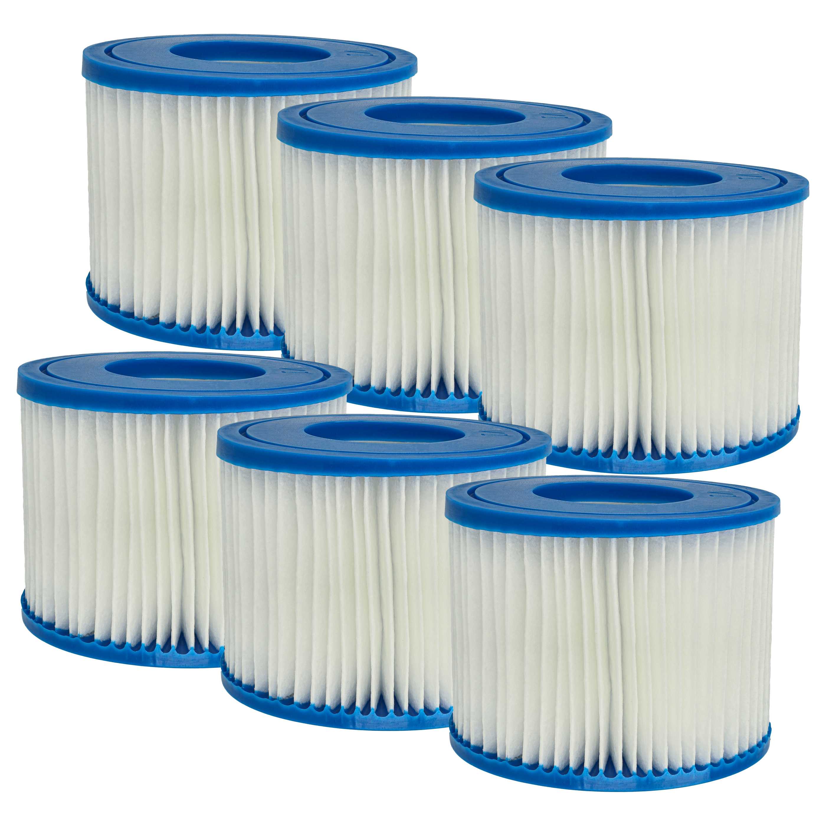 6x Filtre de piscine ou spa type VI remplacement pour Bestway 58239-6, 58323, 60311 - Cartouche filtrante