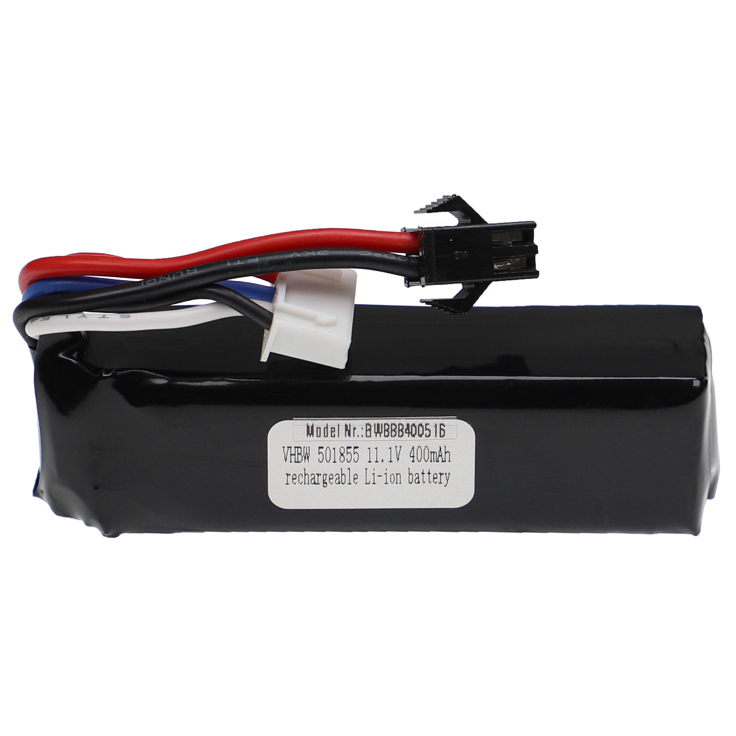 Batterie pour modèle radio-télécommandé - 400mAh 11,1V Li-polymère, SM-2P