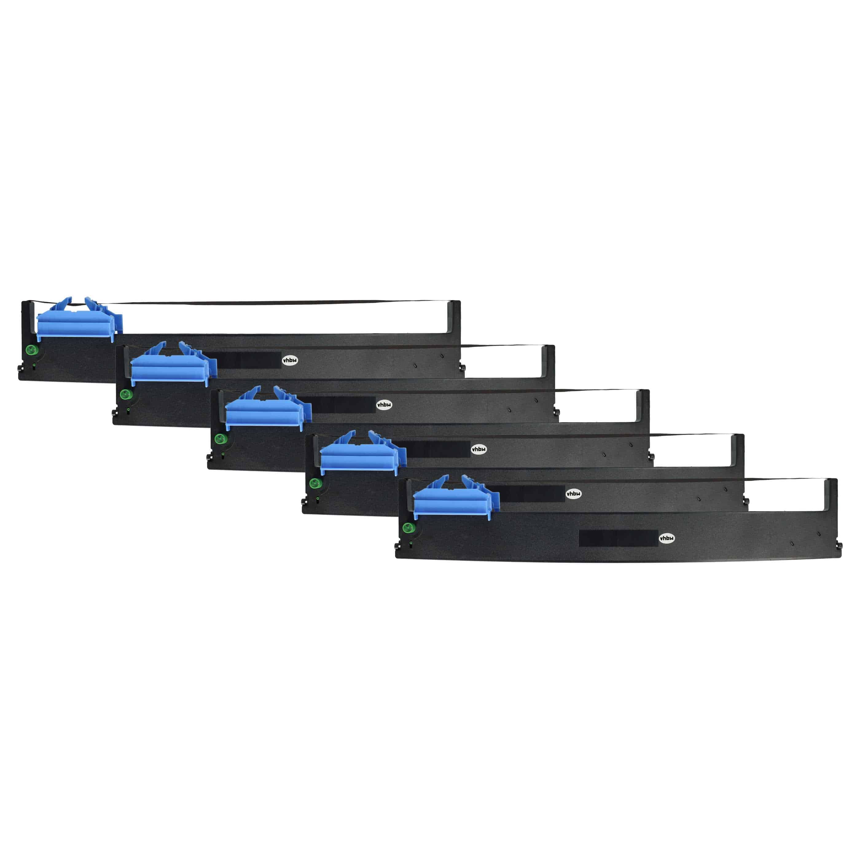 5x Ink Ribbon replaces Tally 99051 for Tally Dot Matrix, Receipt Printer - Black