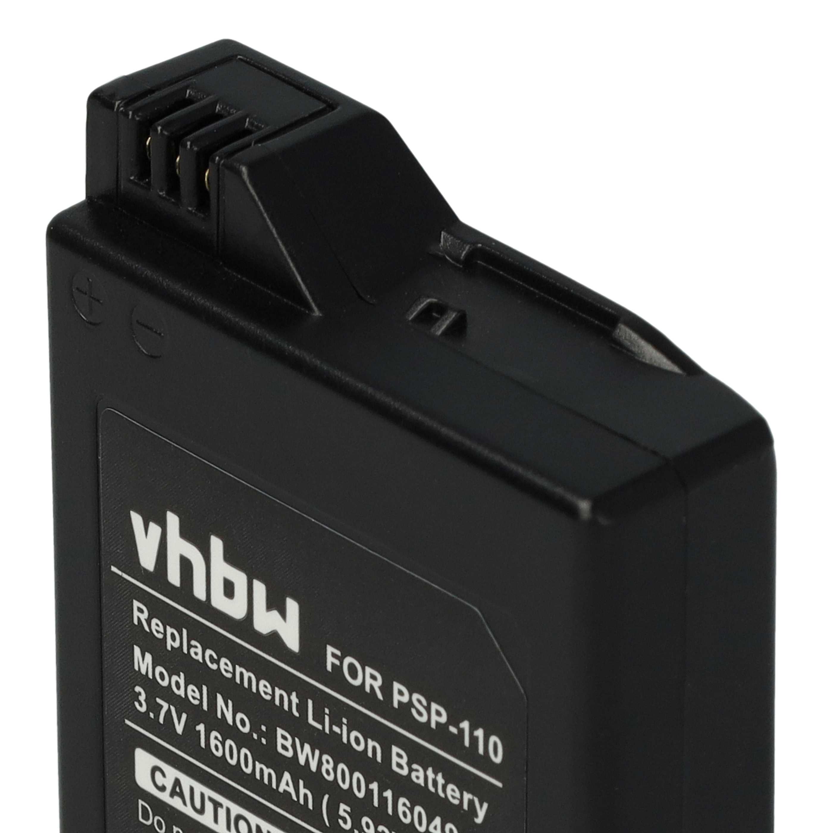 Games Console 2x Battery replaces Playstation Portable PSP-280G, PSP-110 - 1600 mAh 3.7 V Li-Ion