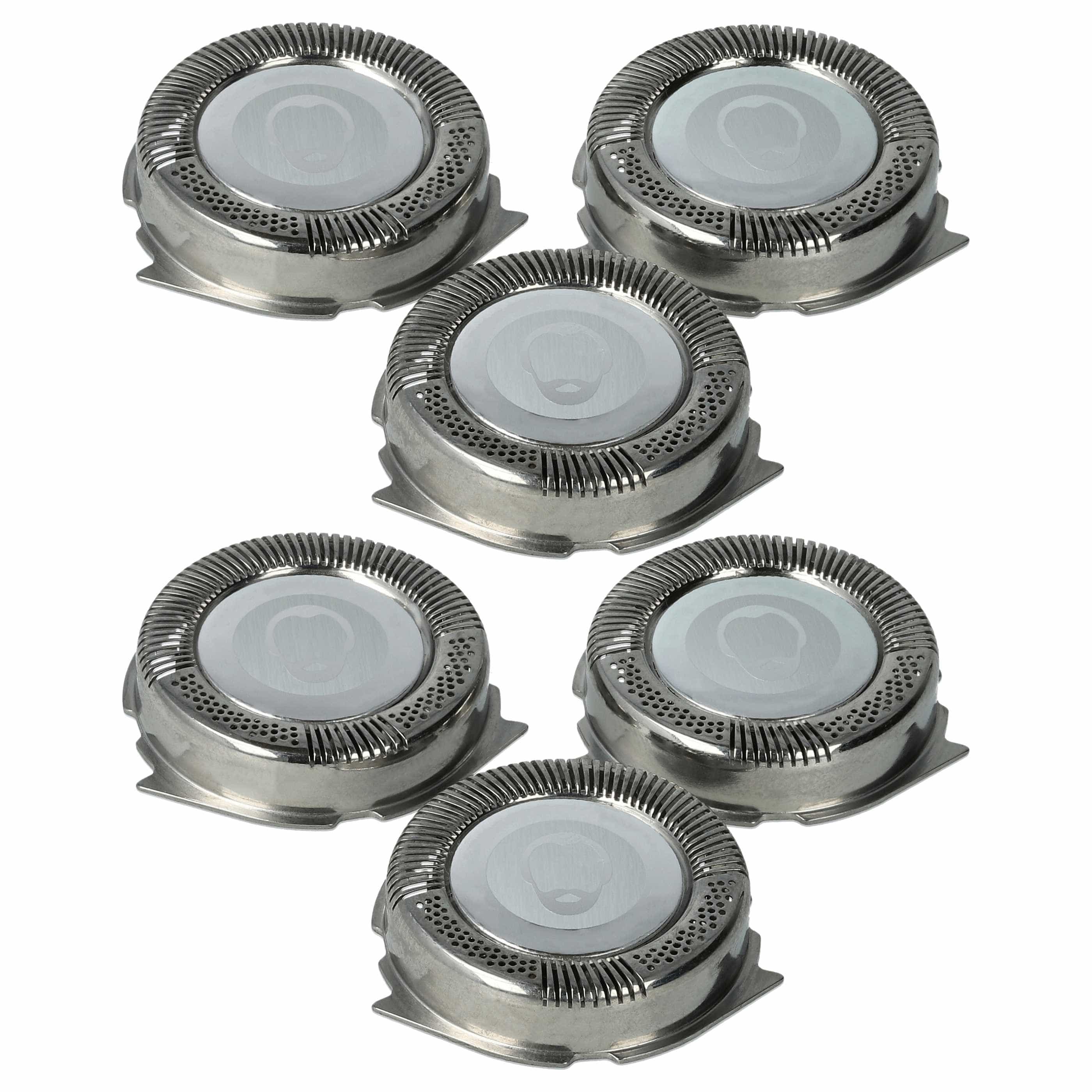 6x cabezales reemplaza Philips HQ8, SH50 para afeitadoras Philips - plata