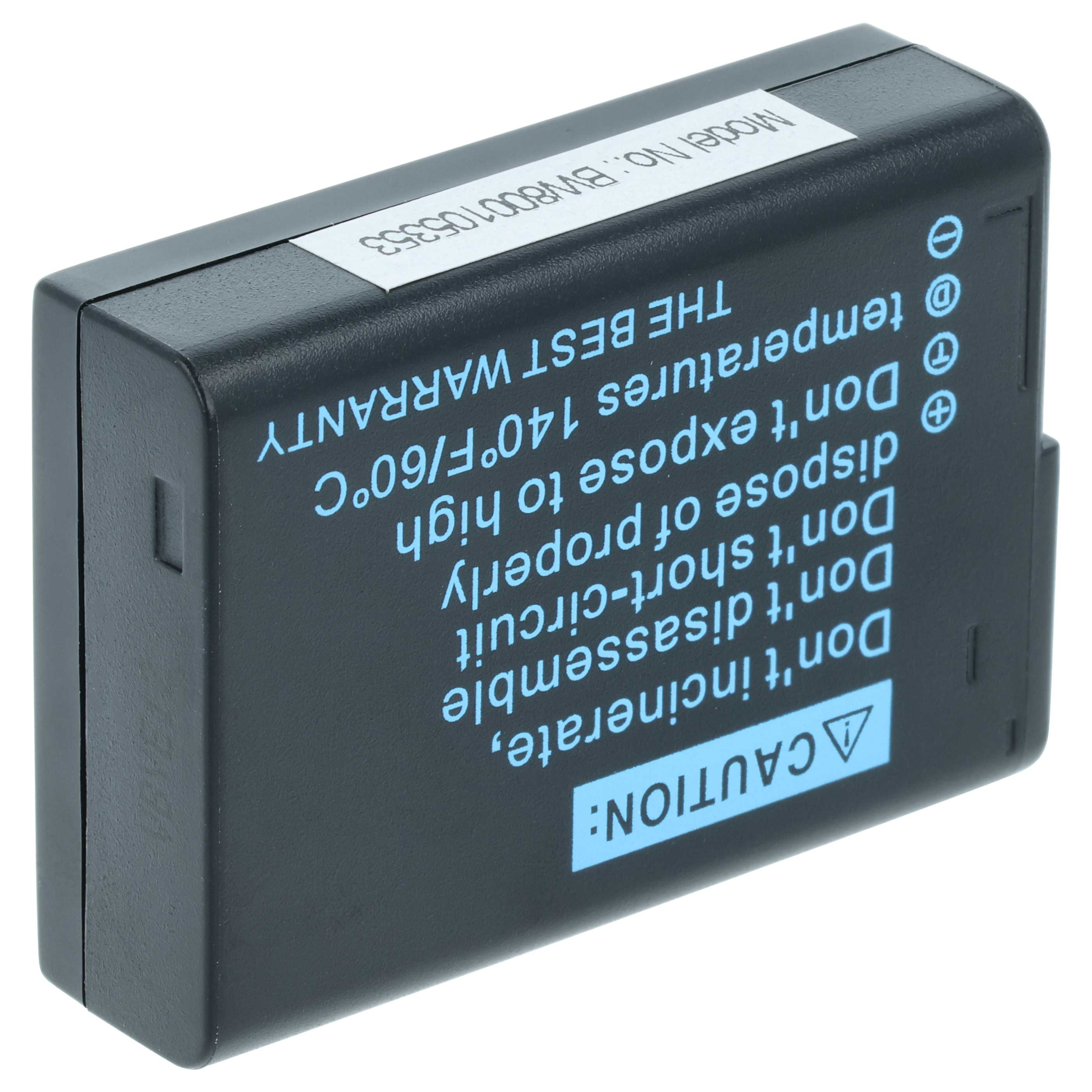 2x Akumulator do aparatu cyfrowego zamiennik Panasonic DMW-BLD10, DMW-BLD10E - 950 mAh 7,2 V Li-Ion z chipem