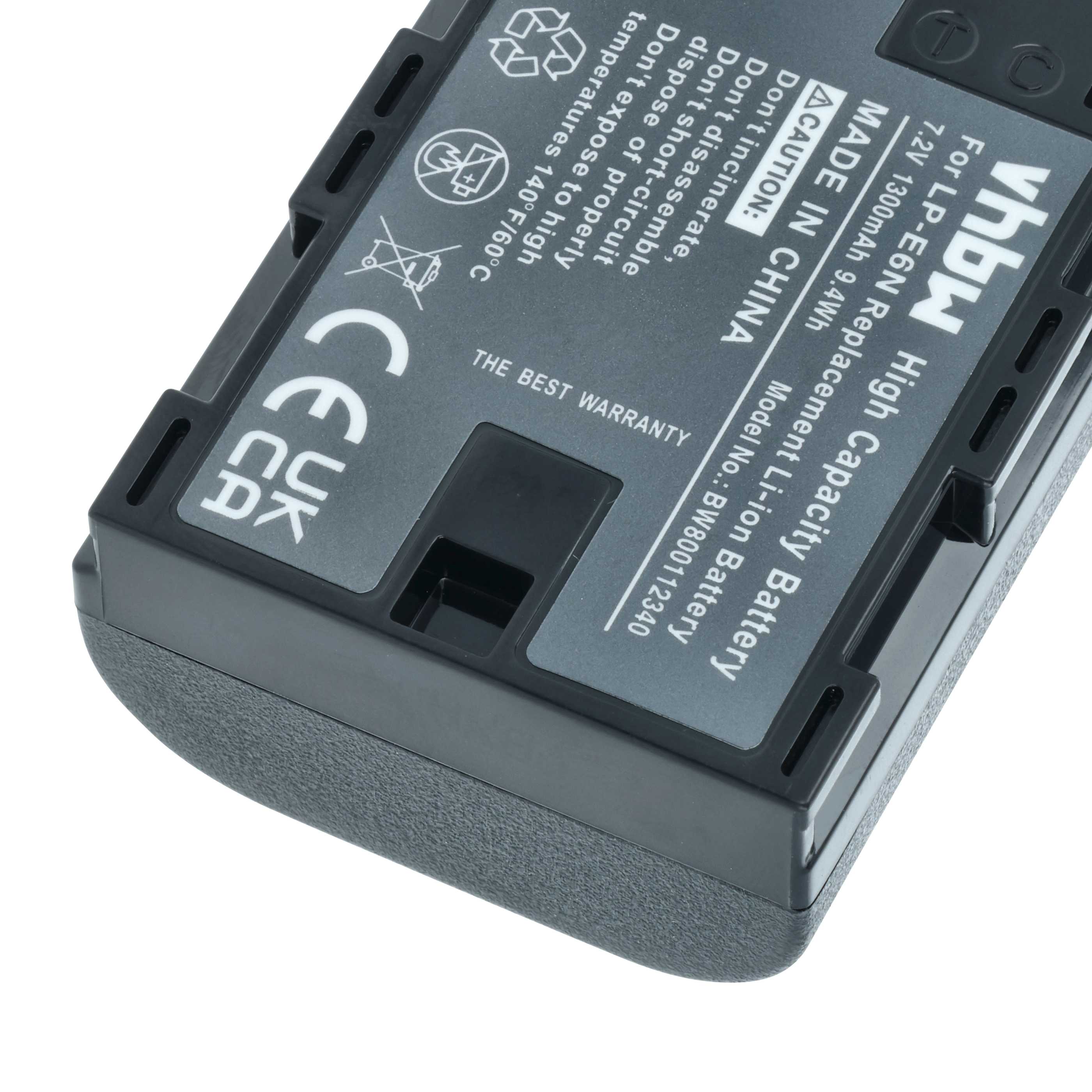 3x Battery replaces Canon LP-E6N - 1300mAh, 7.2V, Li-Ion with Info Chip