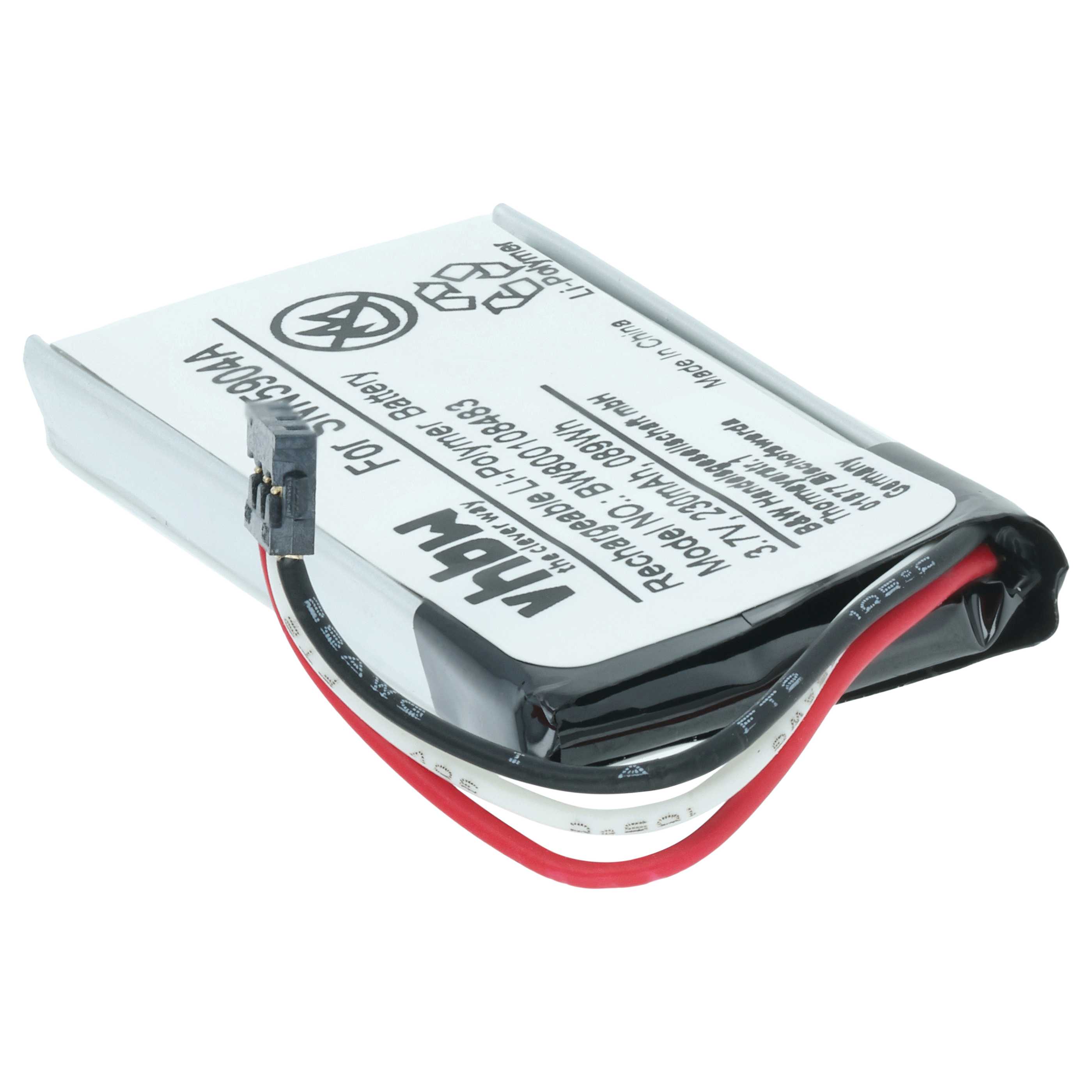 Batterie remplace Motorola 61638C, SNN5904A pour téléphone Motorola - 230mAh 3,7V Li-polymère
