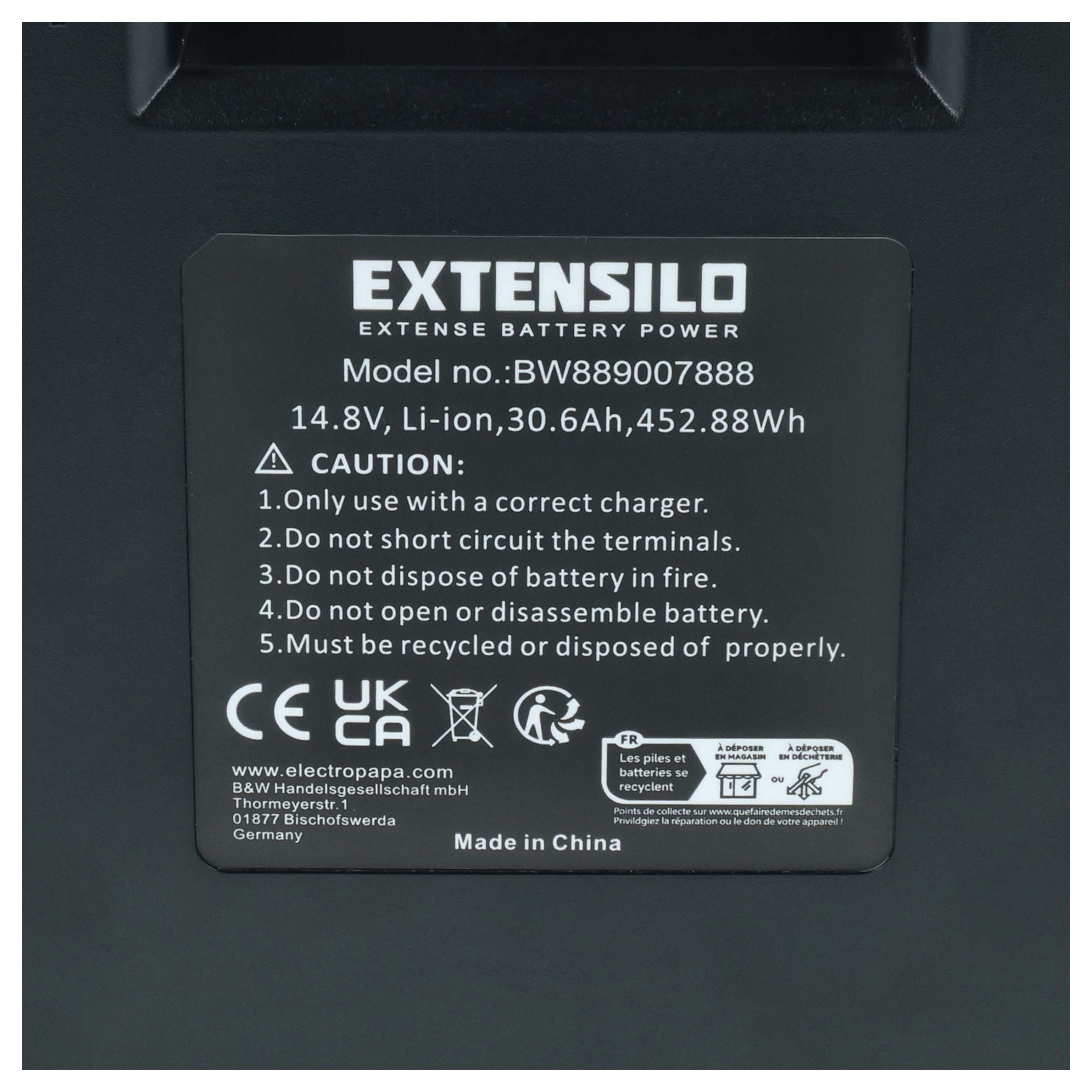 Electric Golf Caddy Battery replaces 12V18Ah LiFePO4 Golf Battery Pack - 30600mAh, 14.8V