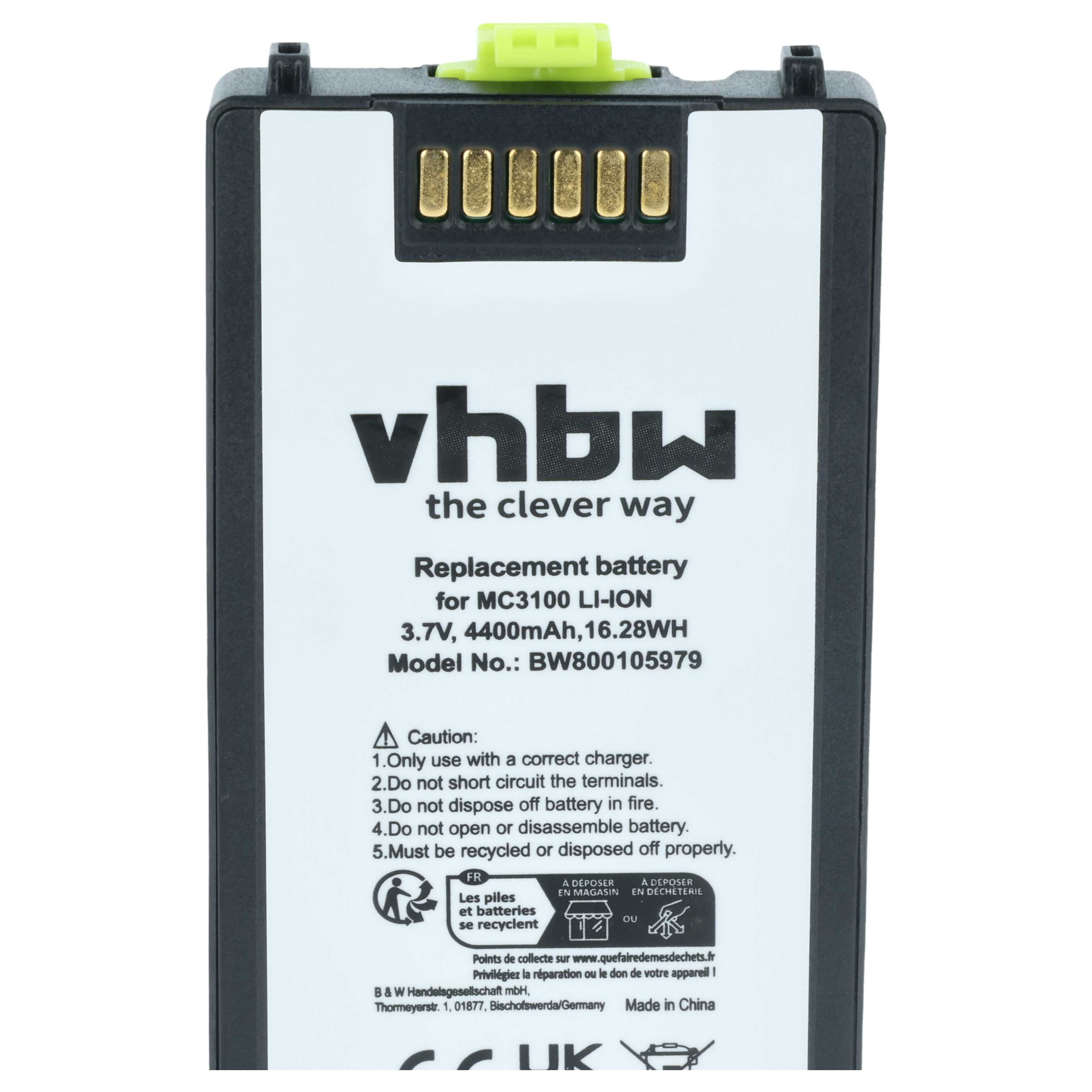 2x Akumulator do czytnika kodów kreskowych zamiennik Symbol 82-127909-02 - 4400 mAh 3,7 V Li-Ion