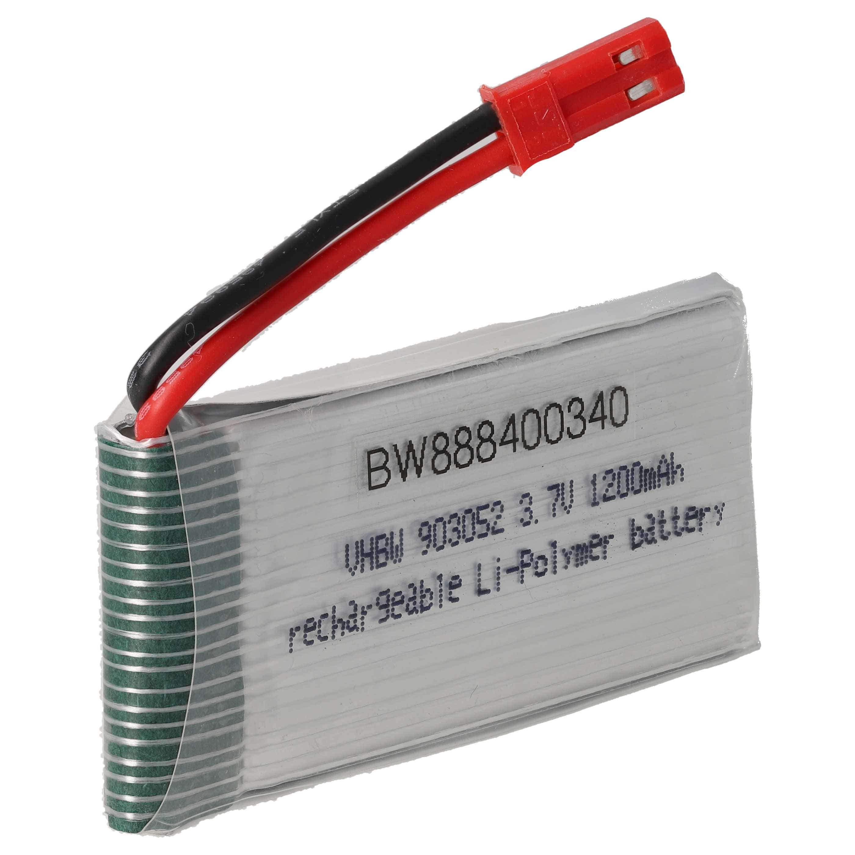 Batterie modèle radio-télécommandé - 1200mAh 3,7V Li-polymère, BEC