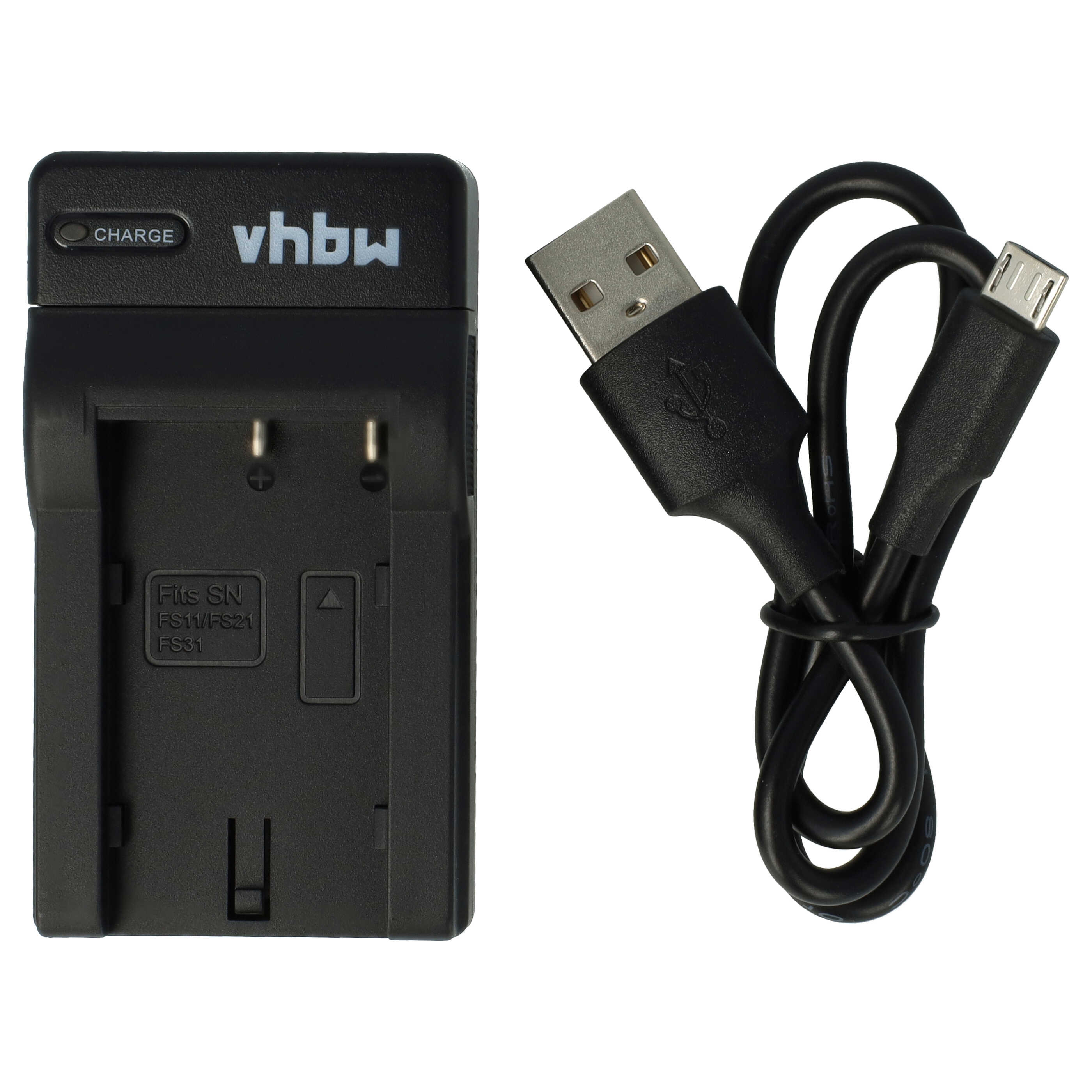 Battery Charger USB-C + Cable USB-C suitable for Sony DCR-TRV1VE Digital Camera - 0.5 A