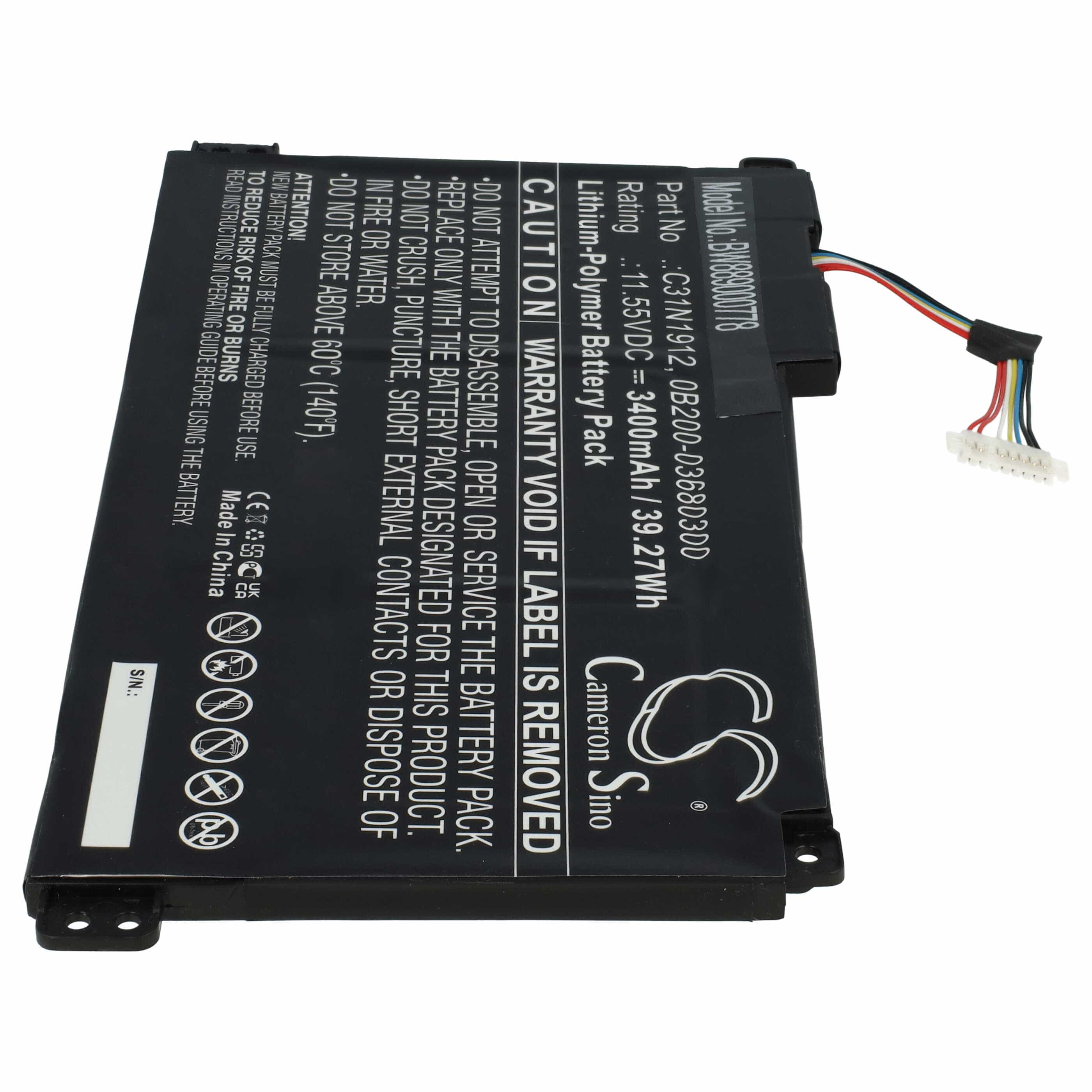 Akumulator do laptopa zamiennik Asus 0B200-03680300, C31N1912 - 3400 mAh 11,55 V LiPo