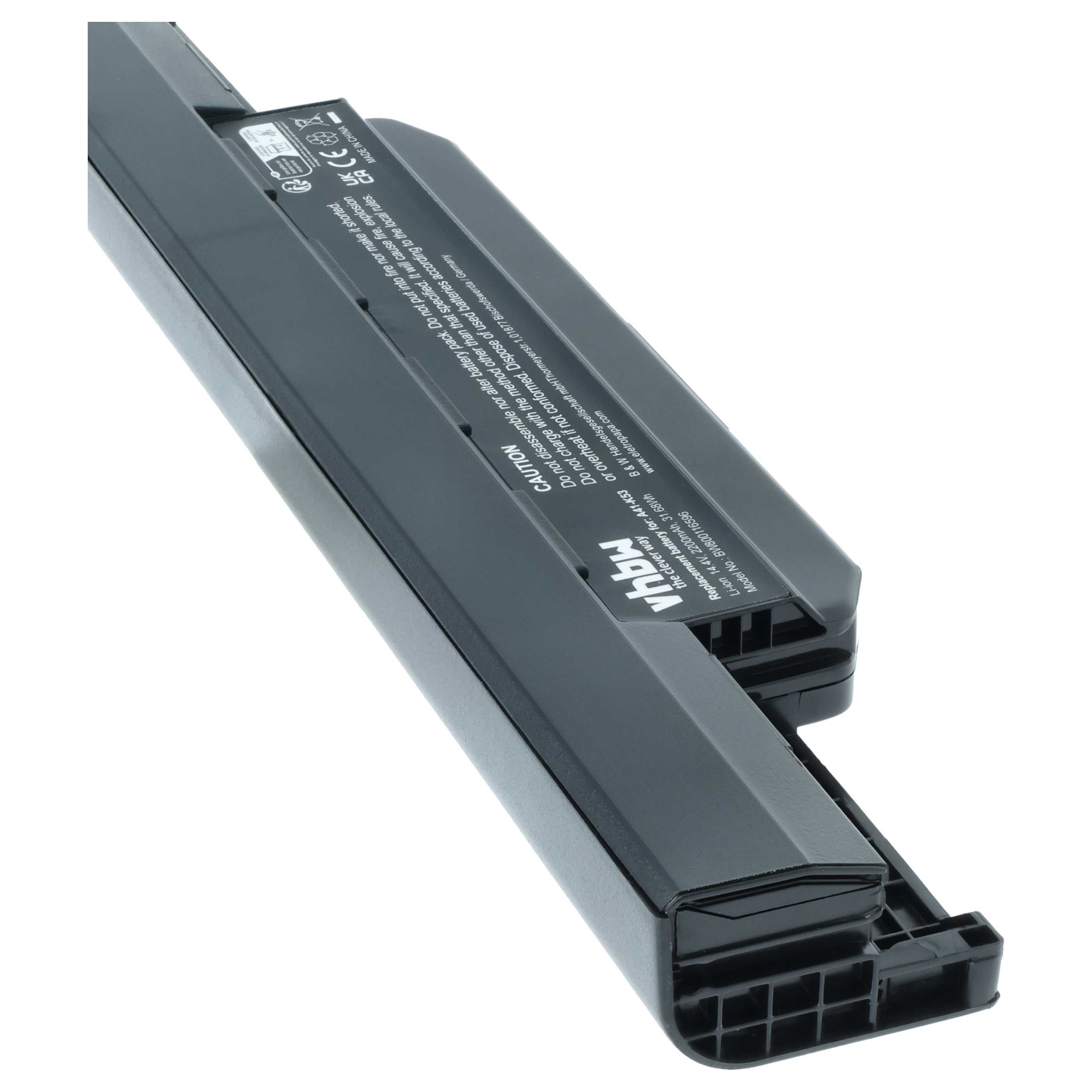 Akumulator do laptopa zamiennik Asus 07G016H31875M, A31-K53, 0B20-00X50AS - 2200 mAh 14,4 V Li-Ion, czarny