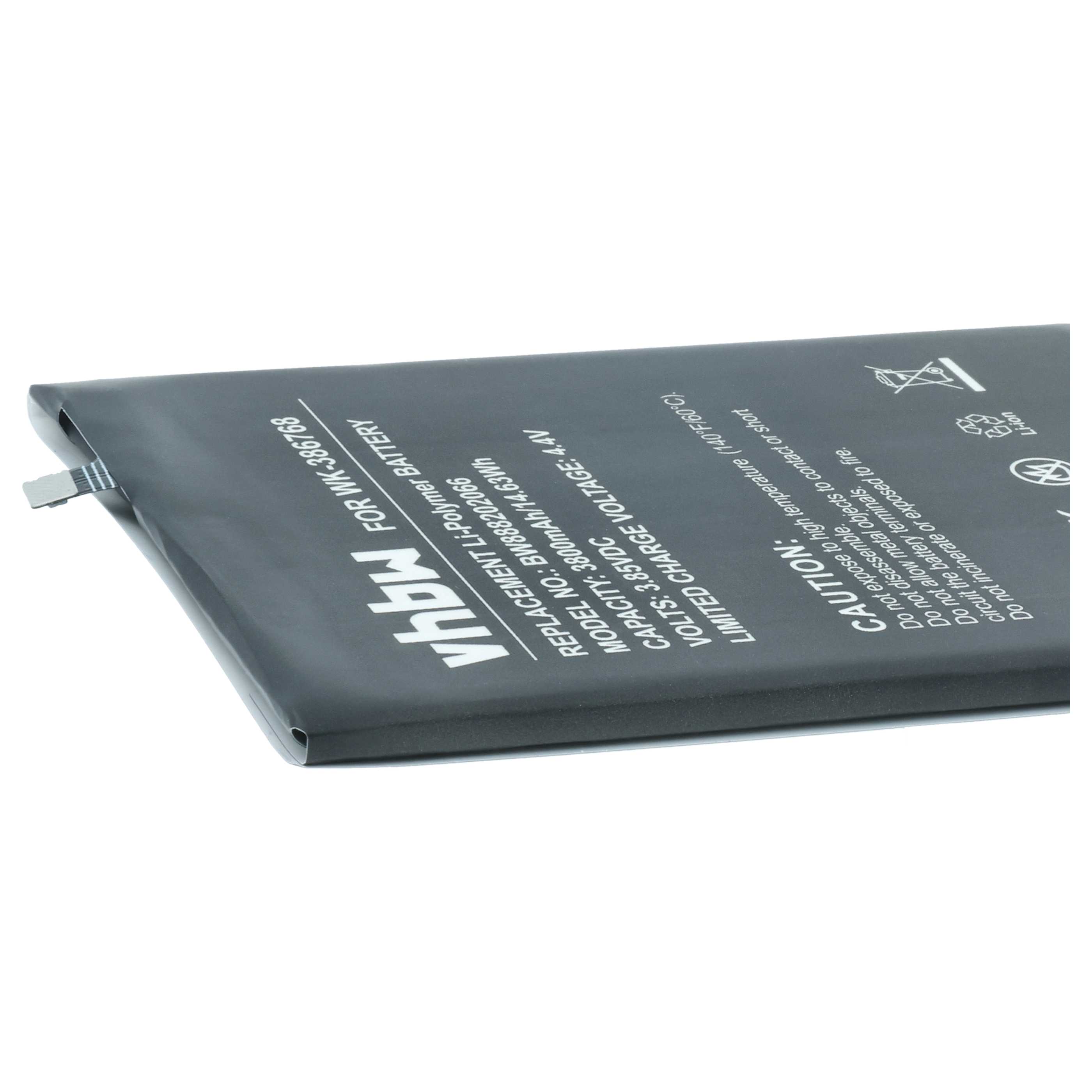 Akumulator do telefonu smartfona zamiennik Wiko 386768 - 3800 mAh 3,85 V LiPo