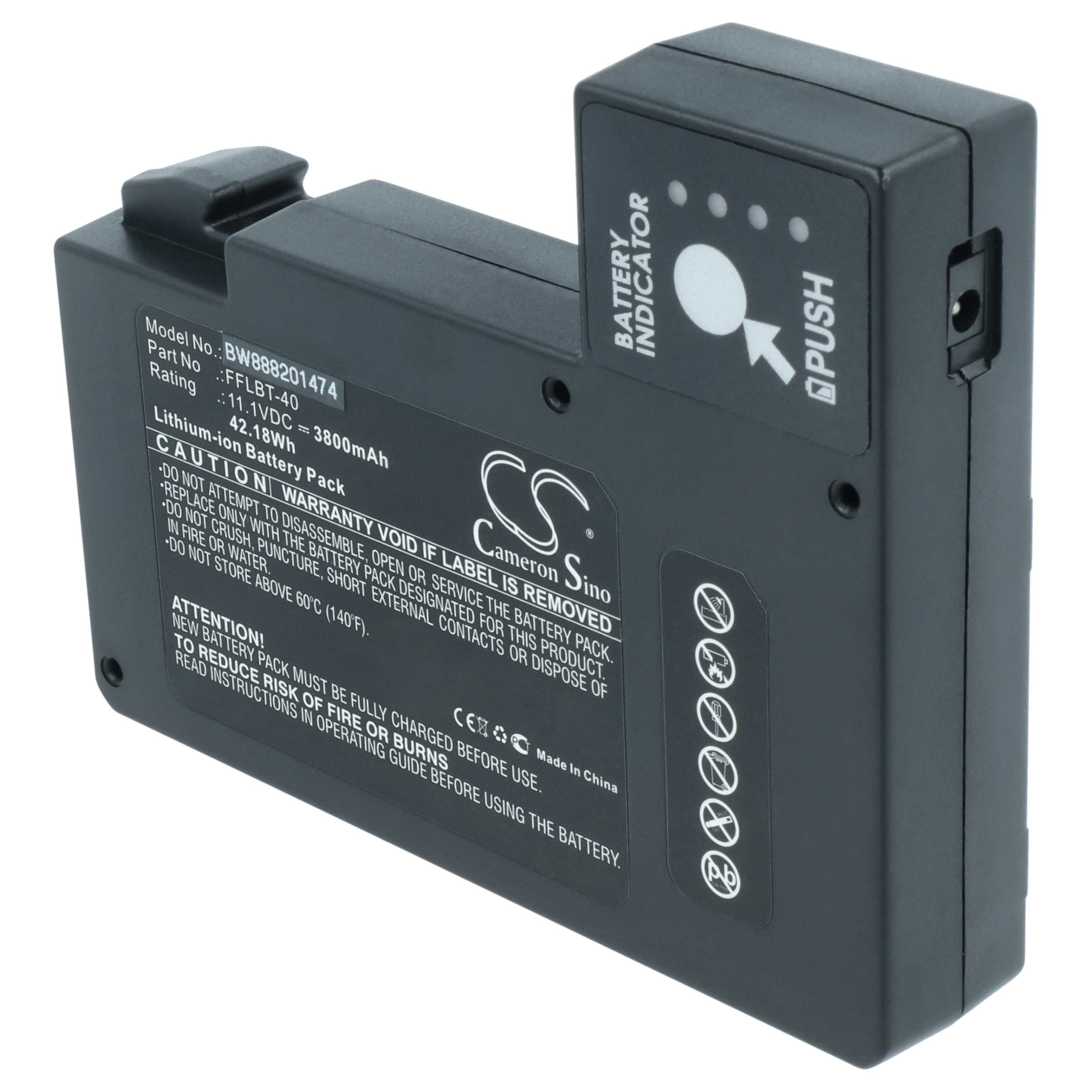 Fusion Splicer Battery replaces INNO FFLBT-40 - 3800 mAh 11.1 V Li-Ion