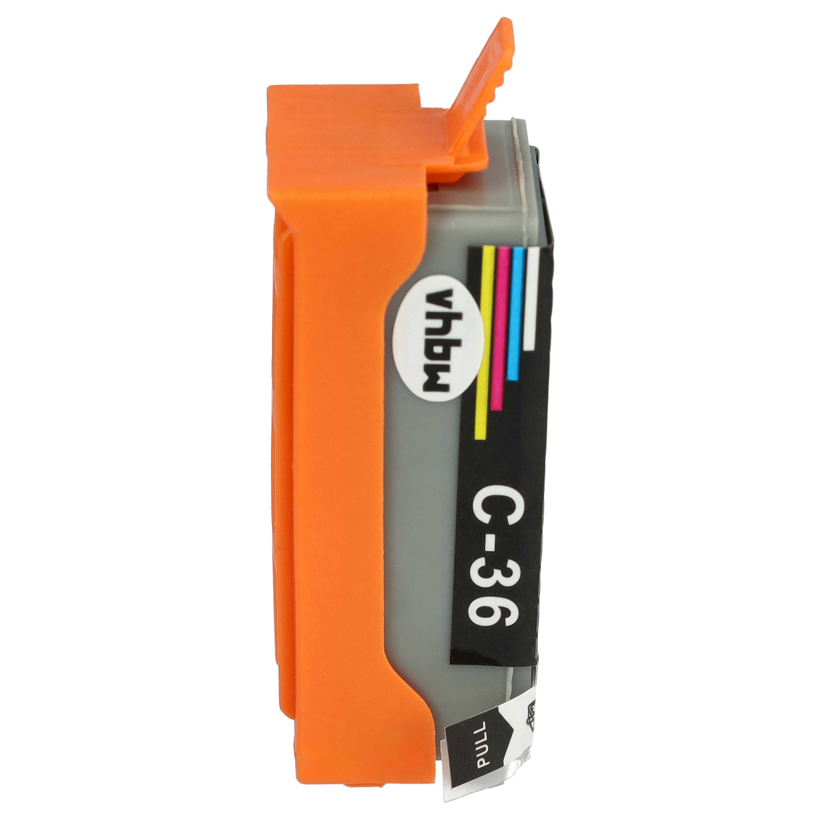 10x Ink Cartridge as Exchange for Canon CLI-36, CLI-36C for Canon Printer - Multi-Coloured 13 ml