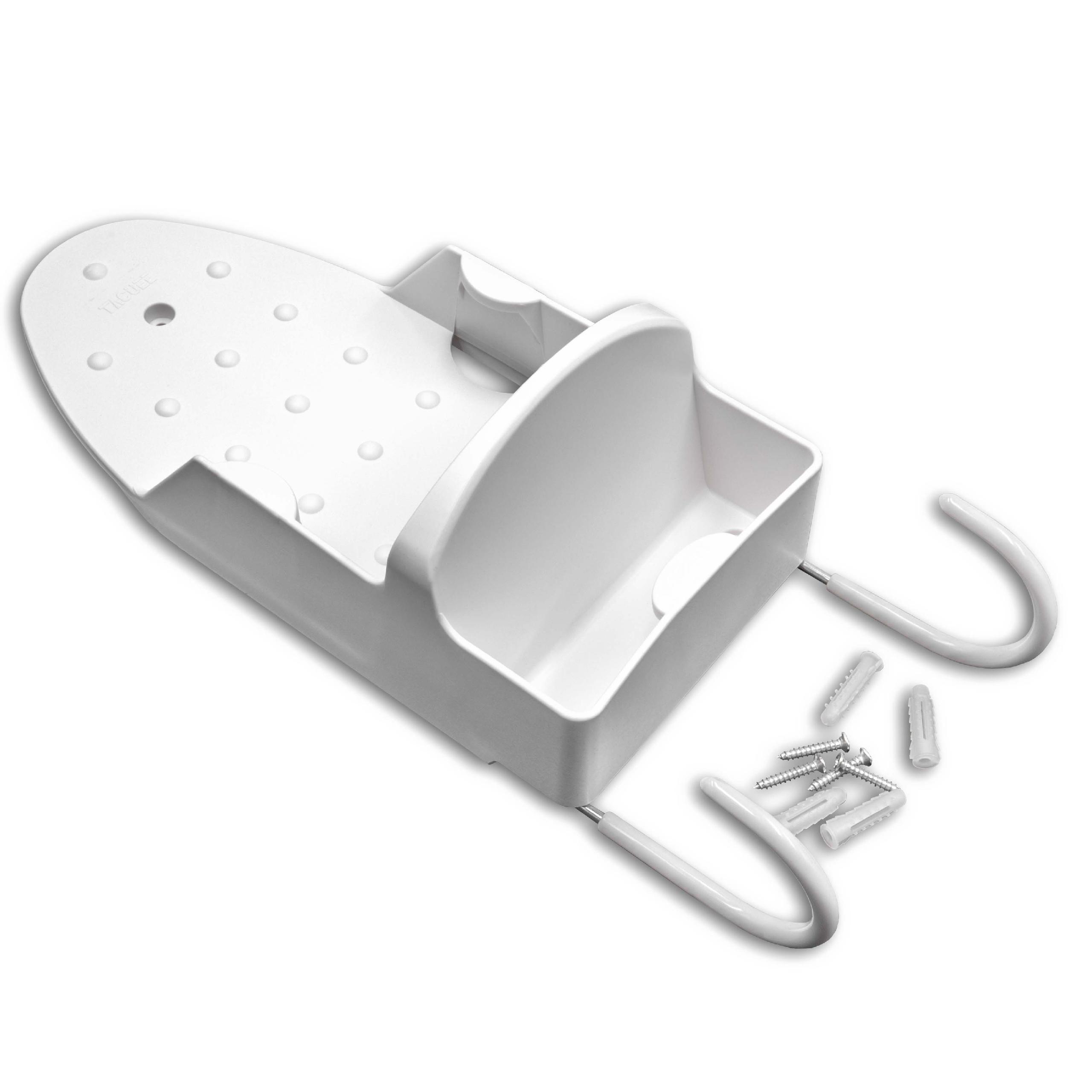 Steam Iron Holder suitable for Iron, Ironing Board - 11.5 x 22.5 x 9 cm, White