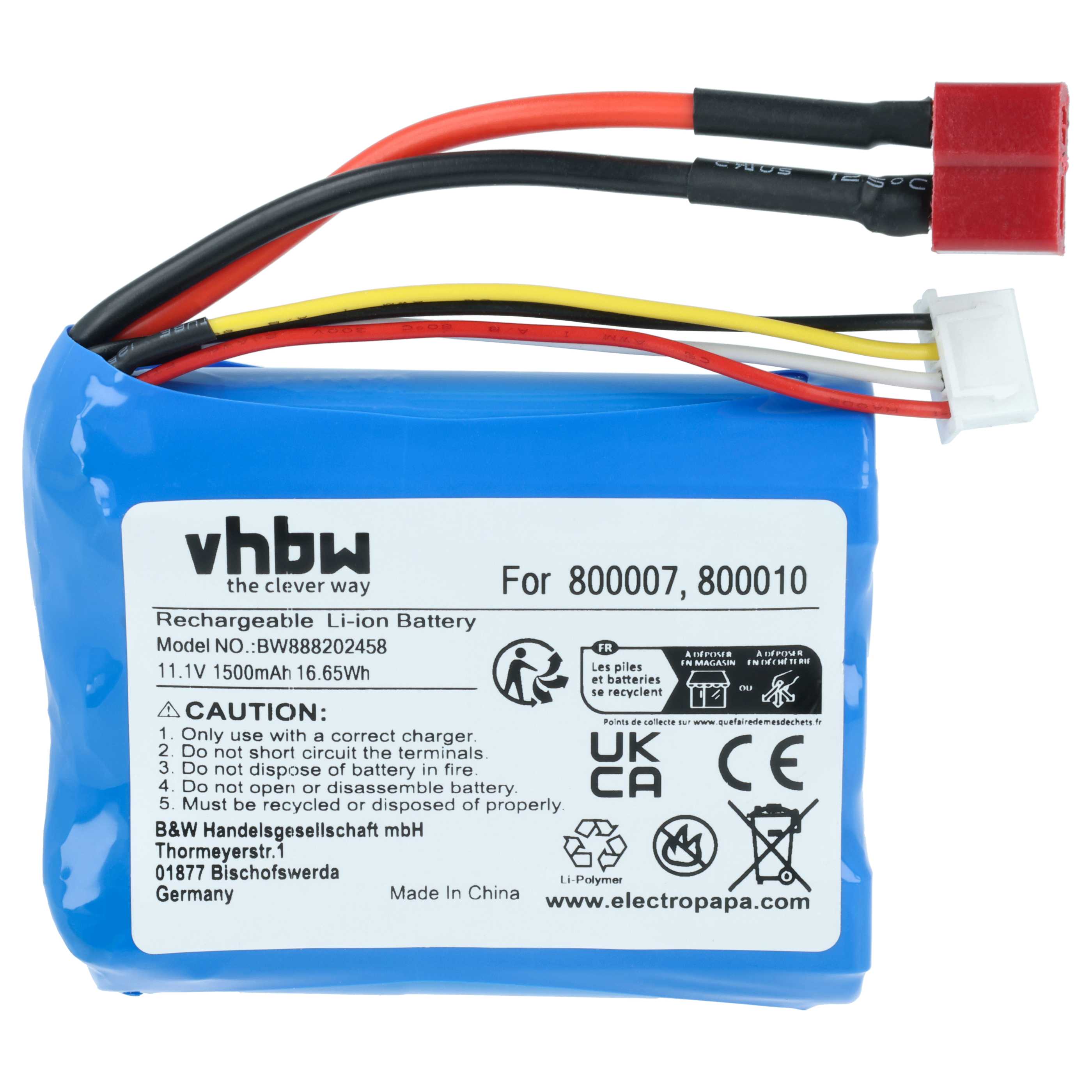 Batterie modèle radio-télécommandé - 1500mAh 11,1V Li-ion