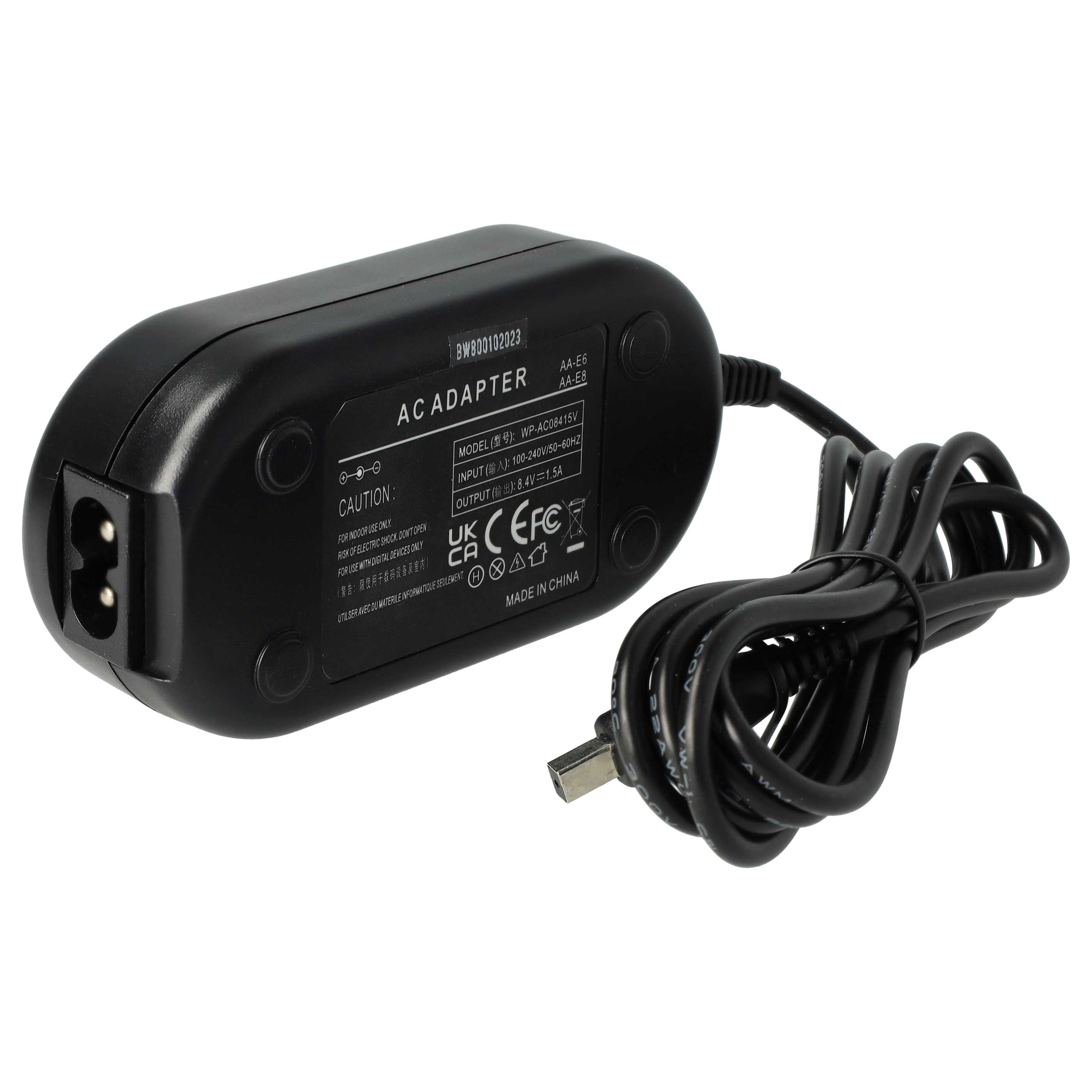 Power Supply replaces AA-E6A AA-E7 AD39-00028A AA-E8 AD44-00065A AA-E9 for Camera - 2 m, 8.4 V 1.5 A