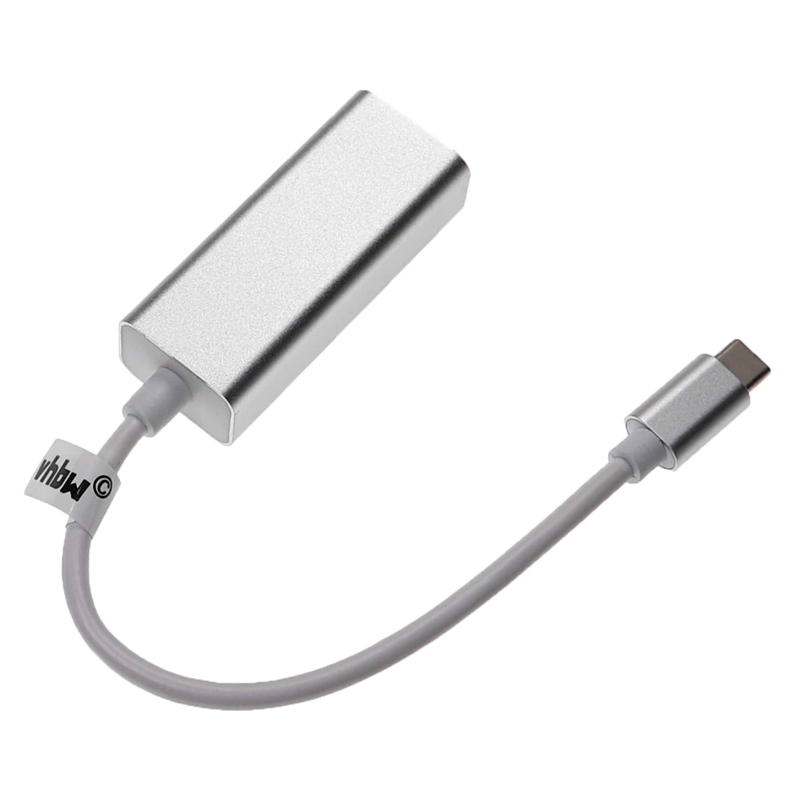 Adaptador USB-C (m) a RJ45 (h) Ethernet para portátil, notebook, PC