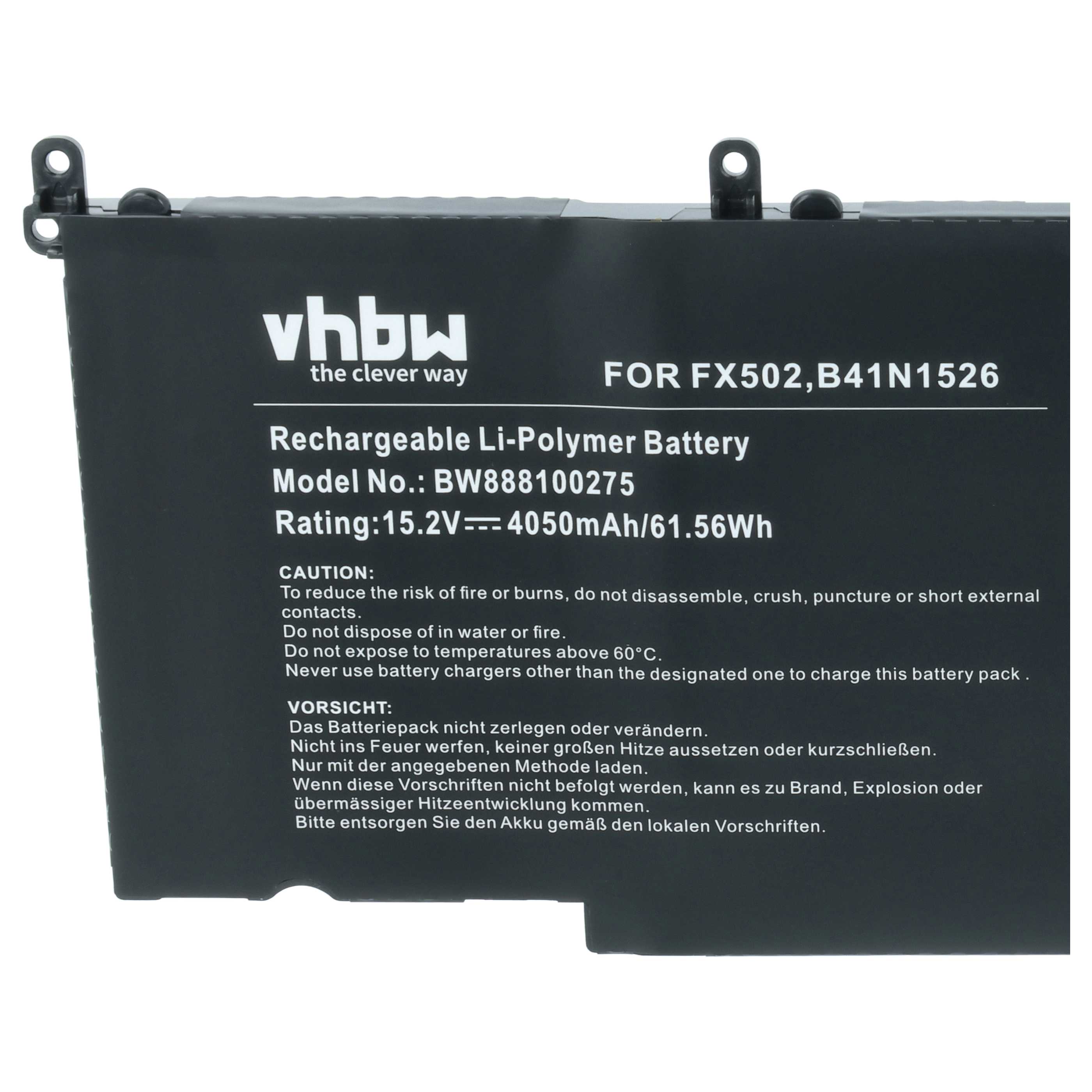 Akumulator do laptopa zamiennik Asus B41N1526, 0B200-0194000 - 4050 mAh 15,2 V LiPo, czarny