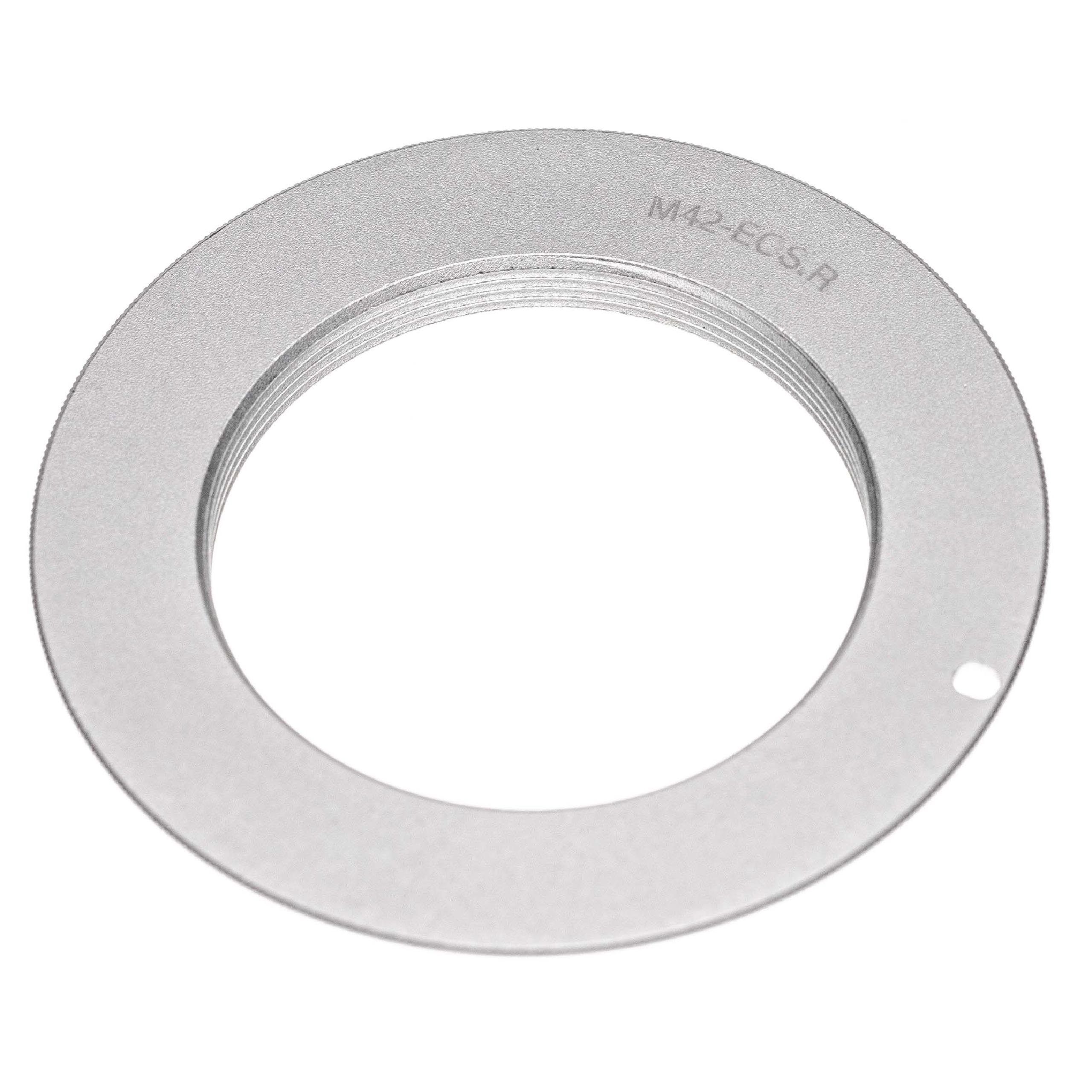 vhbw Adapter Ring compatible with - RF-Bayonet to Lenses with M42 Thread Silver