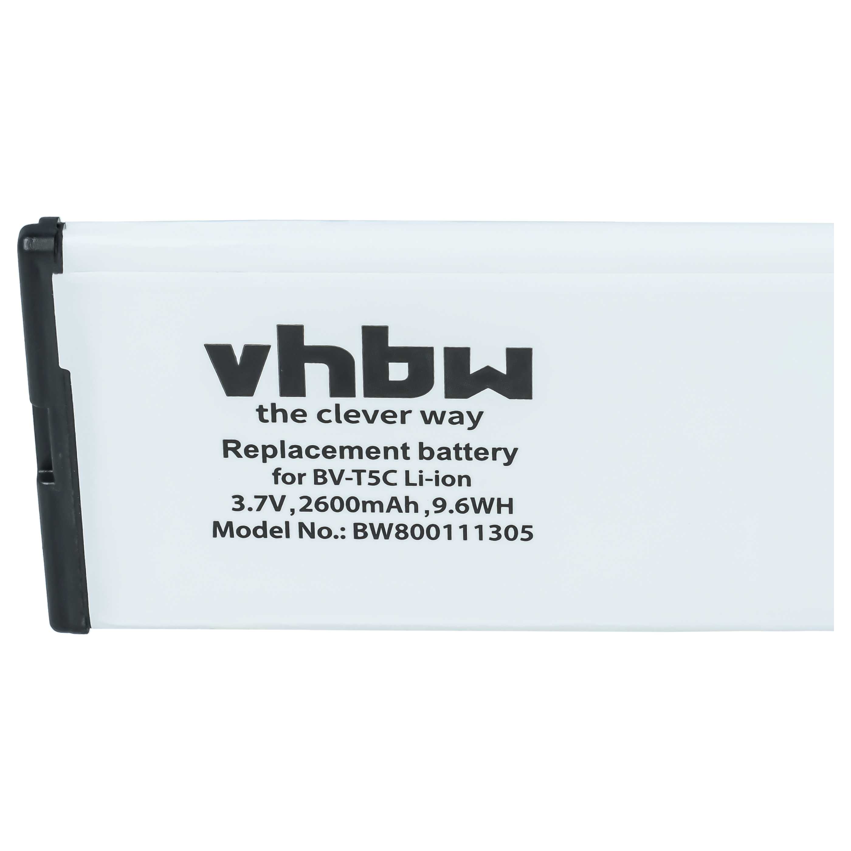 Akumulator do telefonu smartfona zamiennik Microsoft / Nokia BV-T5C - 2600 mAh 3,8 V Li-Ion