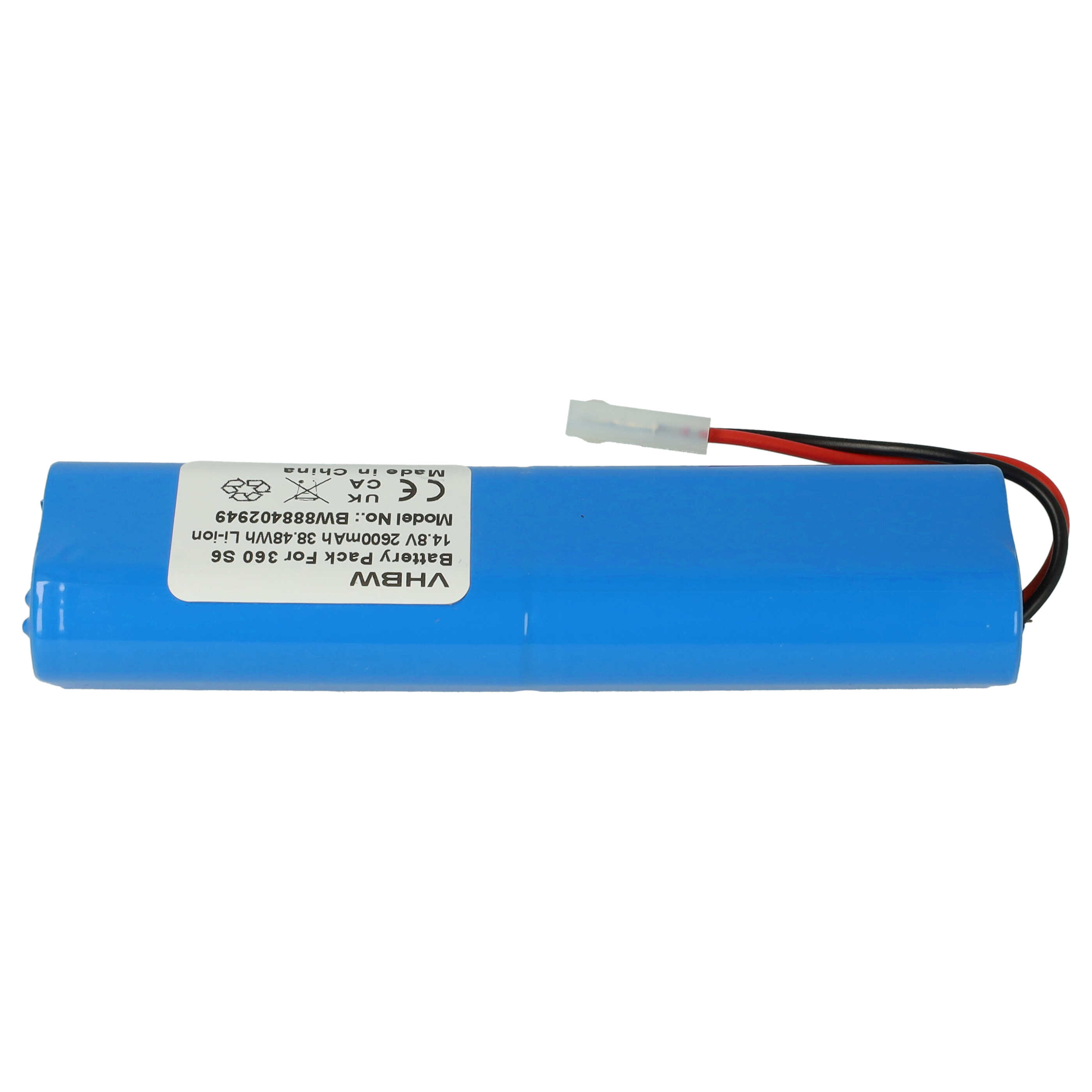 Batterie pour Qihoo 360 S6 pour robot aspirateur - 2600mAh 14,4V Li-ion