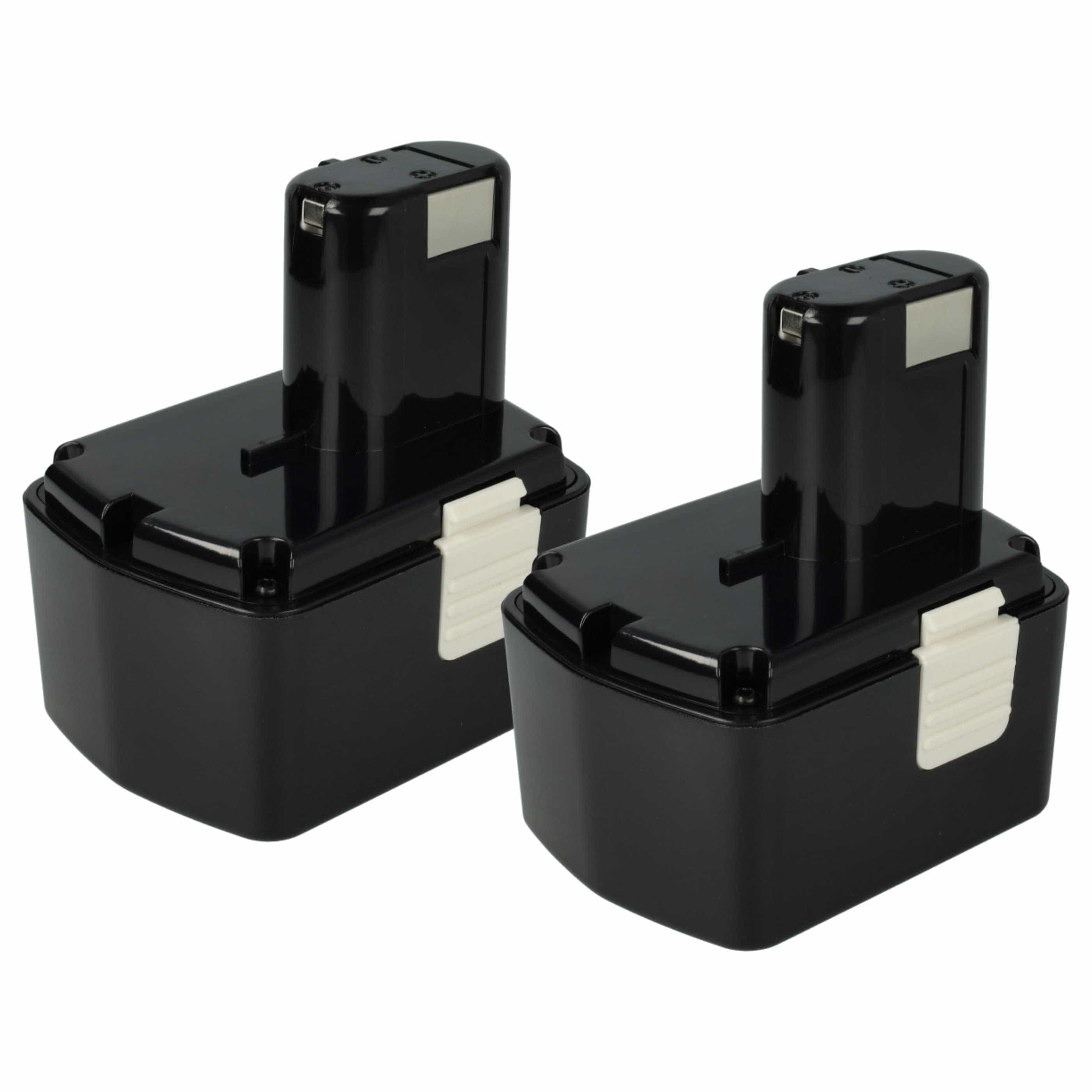 2x Battery replaces Hitachi 319104, 315129, 315130, 315128 Electric Power Tool - 3300 mAh, 14.4 V, NiMH