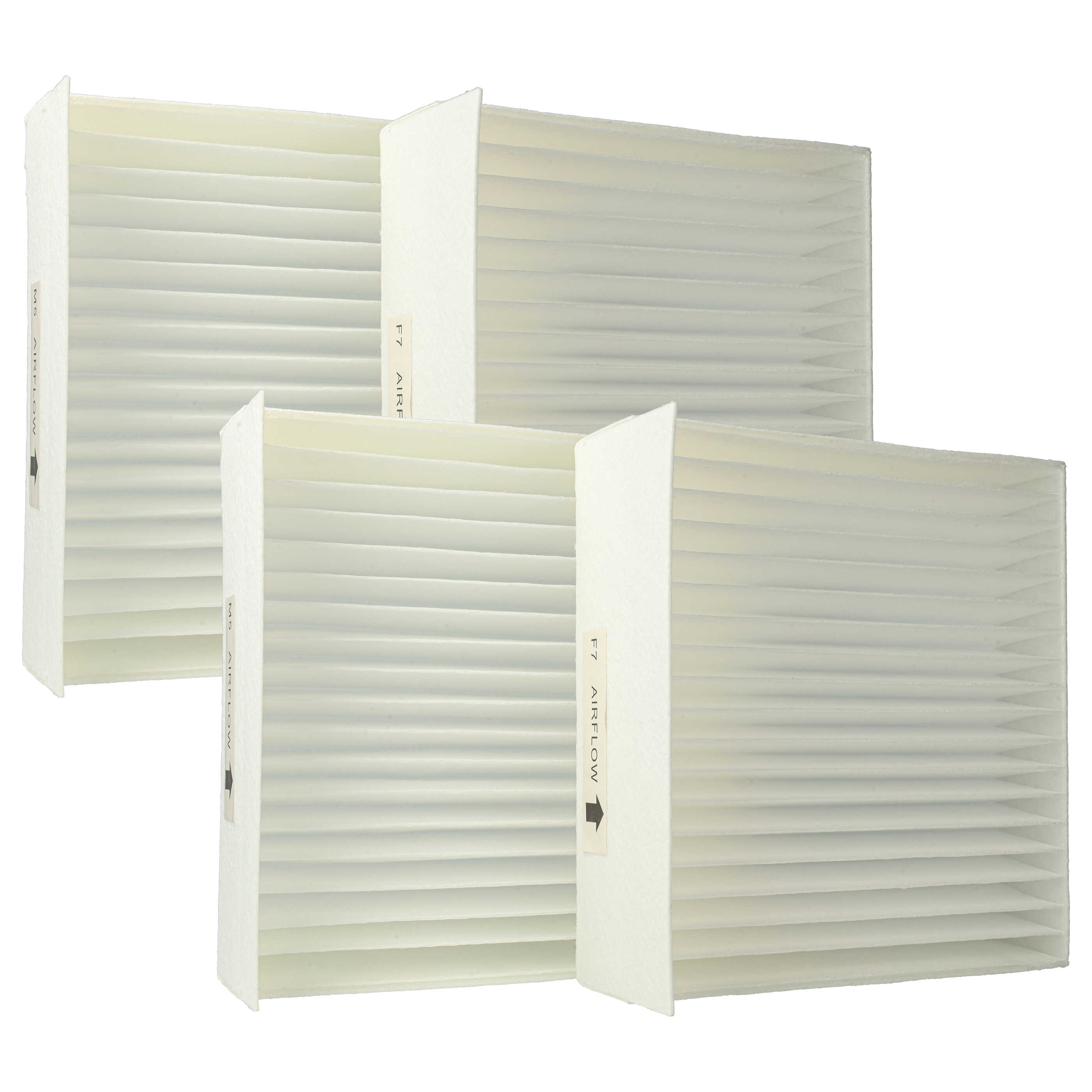 Set da 4x filtro sostituisce Zehnder 527004280, 521 012 720 per ventilatore - 17 x 17 x 9 cm