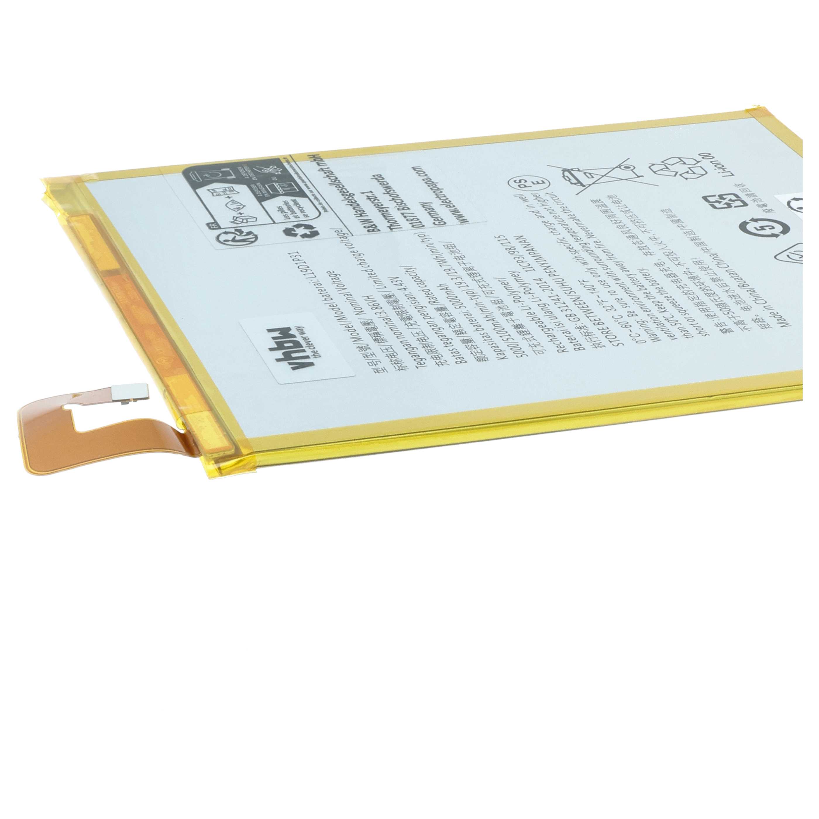 Batteria per tablet sostituisce Lenovo L19D1P31 - 5000mAh 3,86V Li-Poly