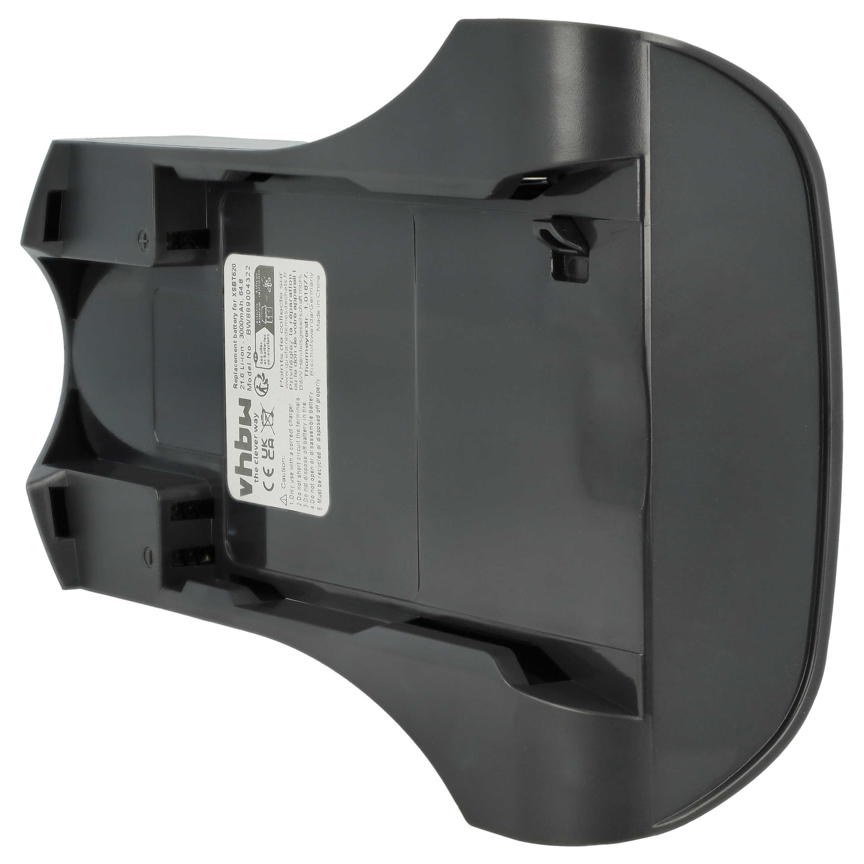 Battery replaces XSBT620 for Shark 3000mAh, 21.6V, Li-Ion