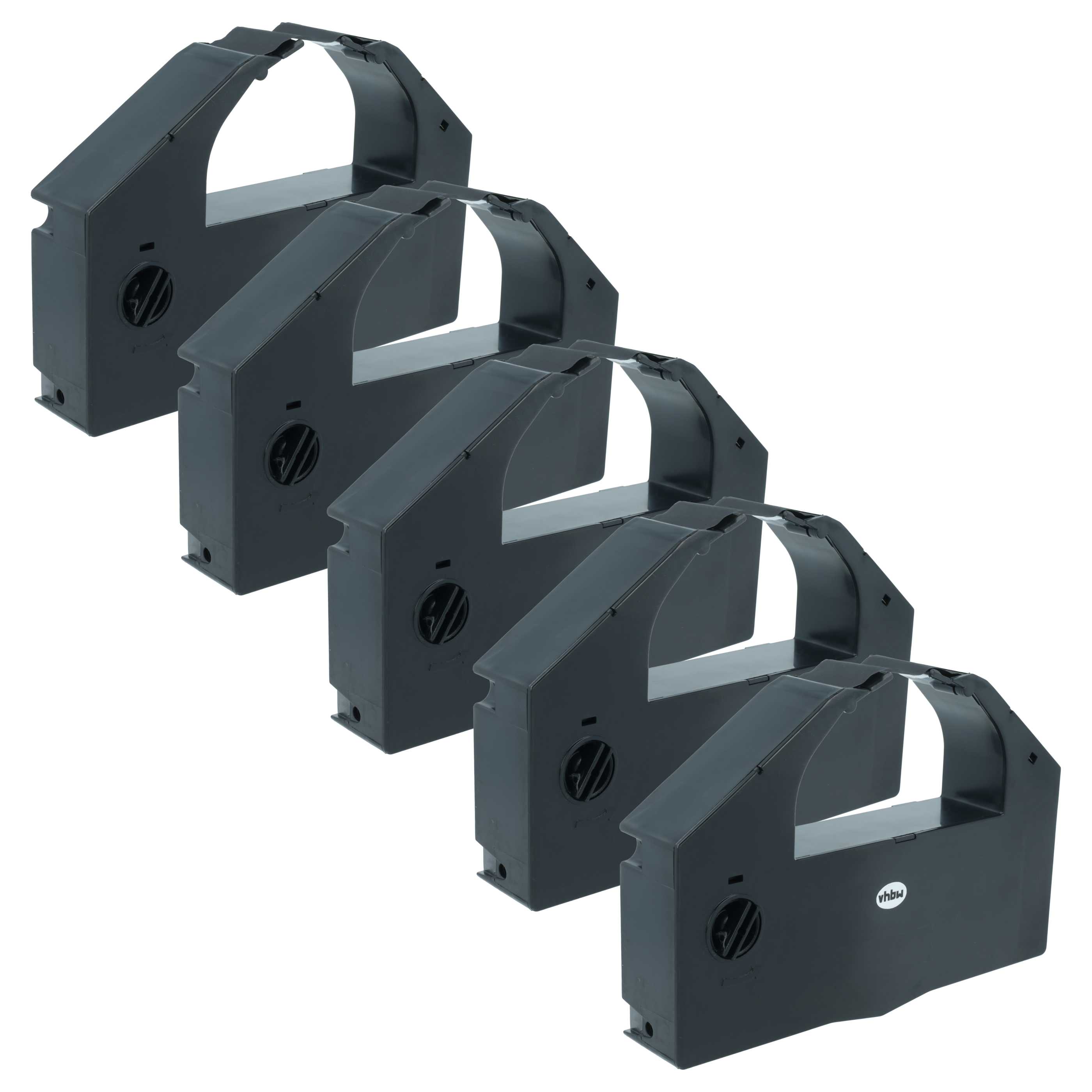 5x Ink Ribbon replaces Epson C13S015066, S015067 for Dot Matrix, Receipt Printer - Black
