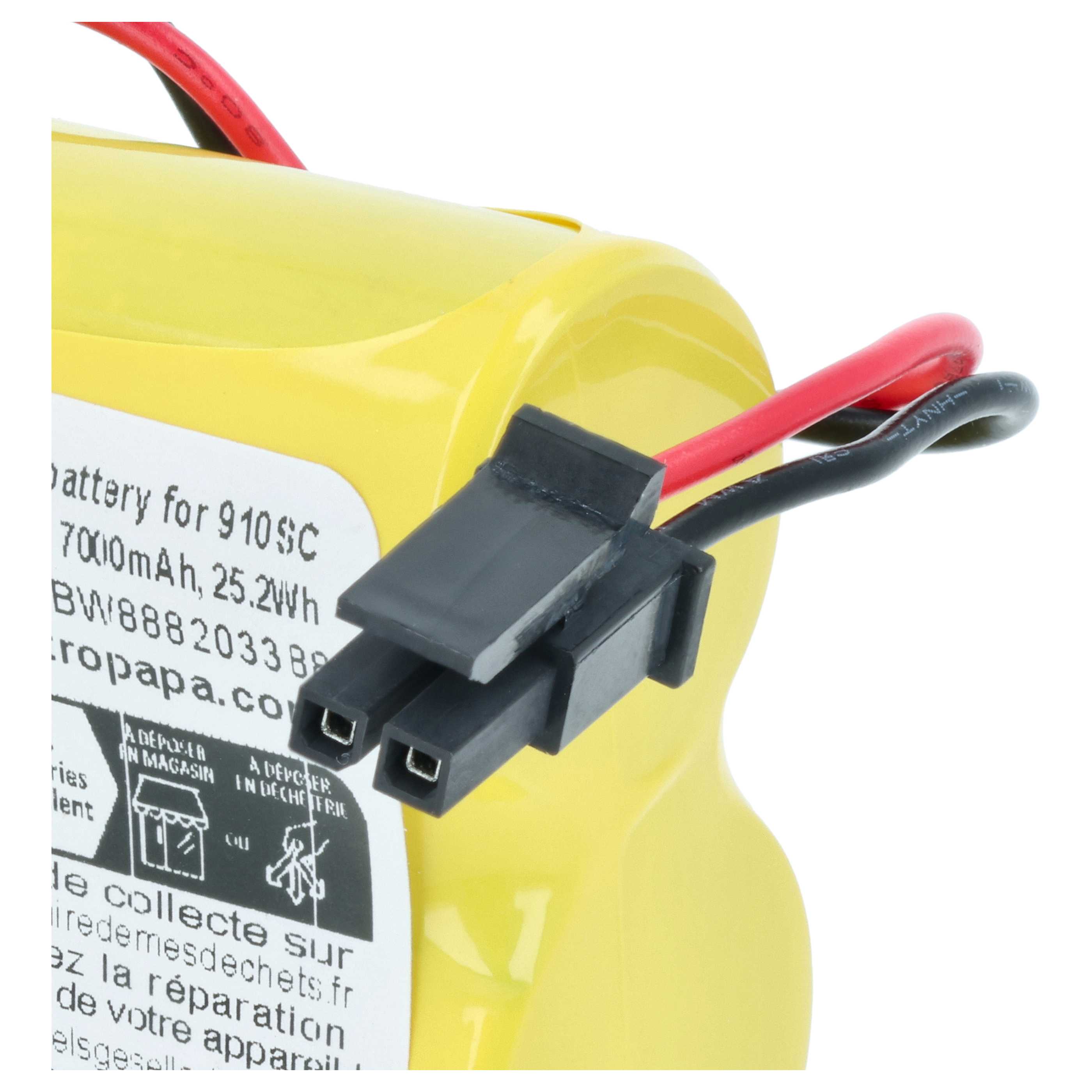 Bateria do PLC programowalnego sterownika zamiennik ABB 3HAC051036-001 - 7000 mAh 3,6 V Li-SOCl2
