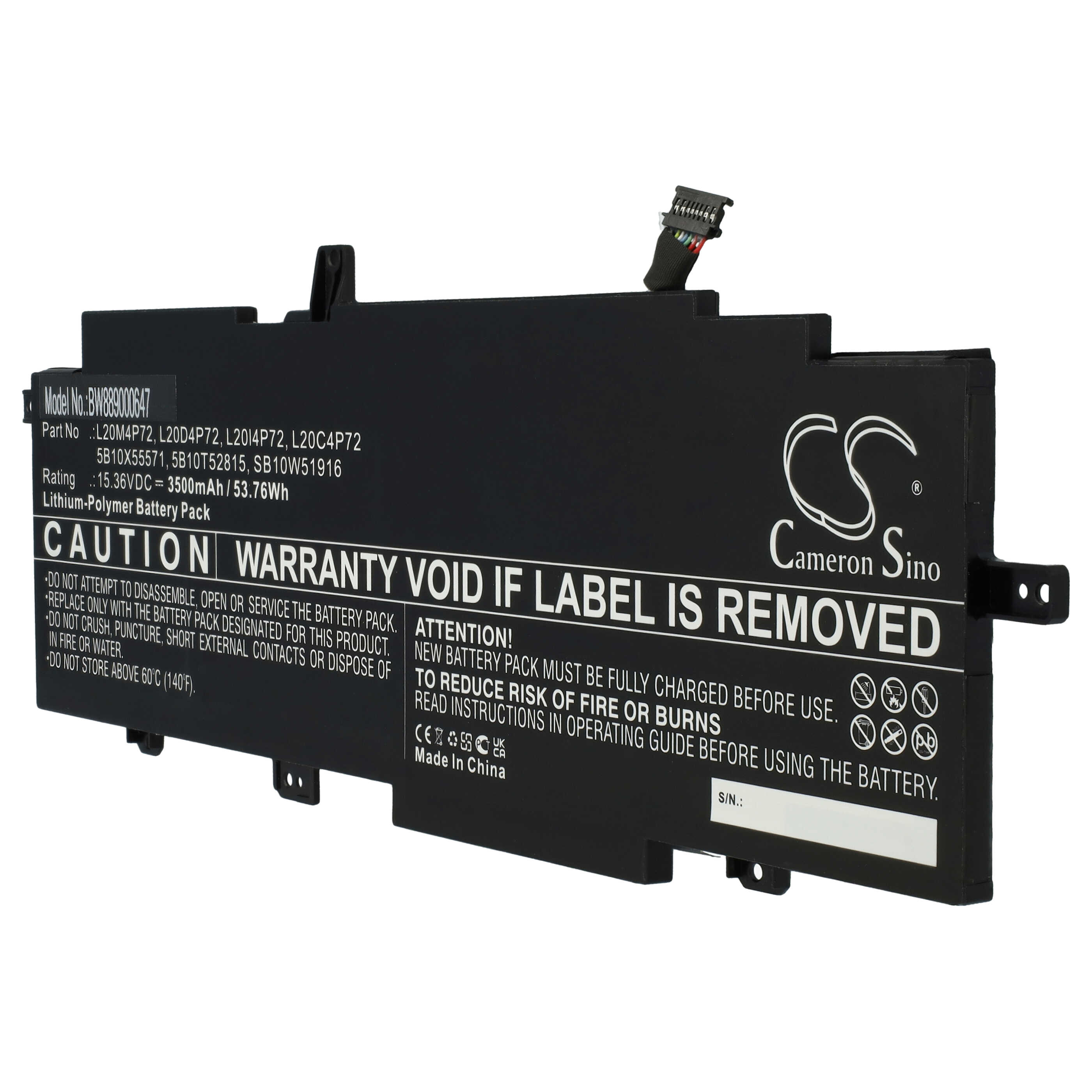 Akumulator do laptopa zamiennik Lenovo 5B10X55571, L20C4P72, L20D4P72, 5B10T52815 - 3500 mAh 15,36 V LiPo