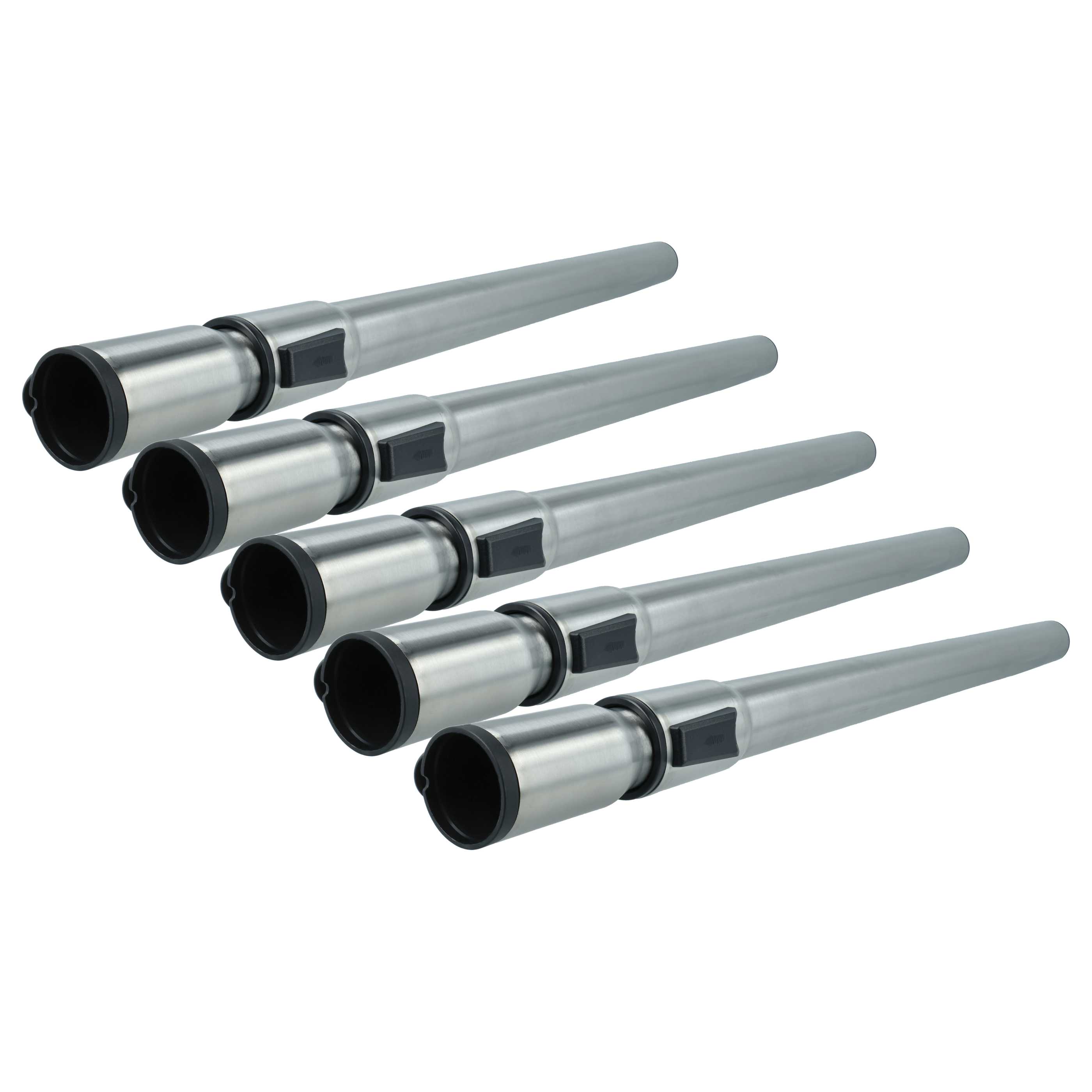 5x Tube télescopique d'aspirateur pour Miele s8360, S 360, S 380, aluminium