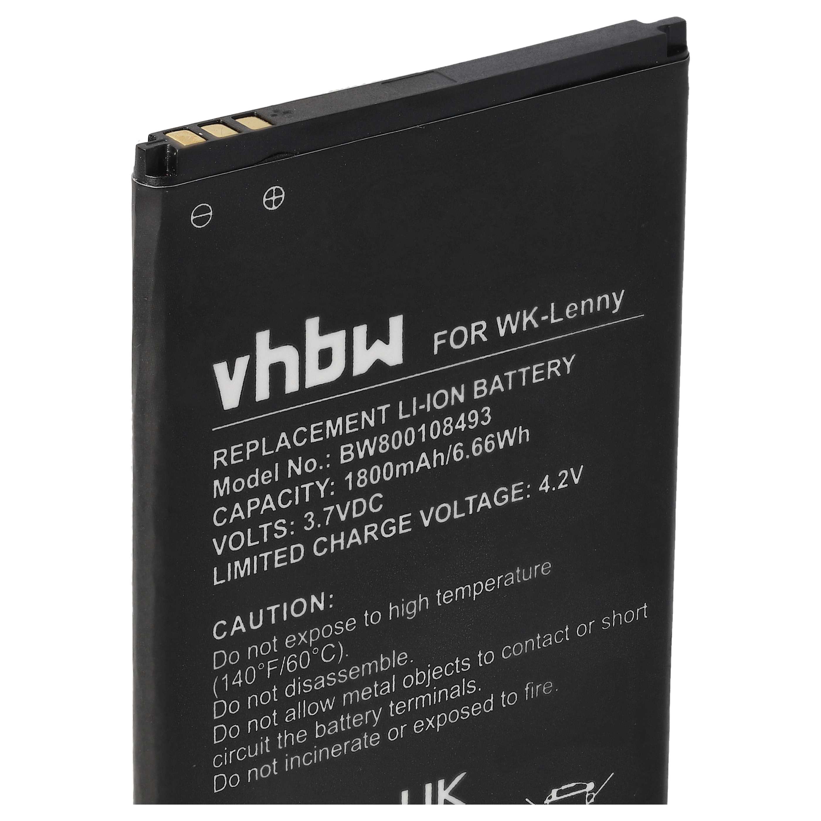 Akumulator do telefonu smartfona zamiennik Wiko 3702, 5030 - 1800 mAh 3,7 V Li-Ion