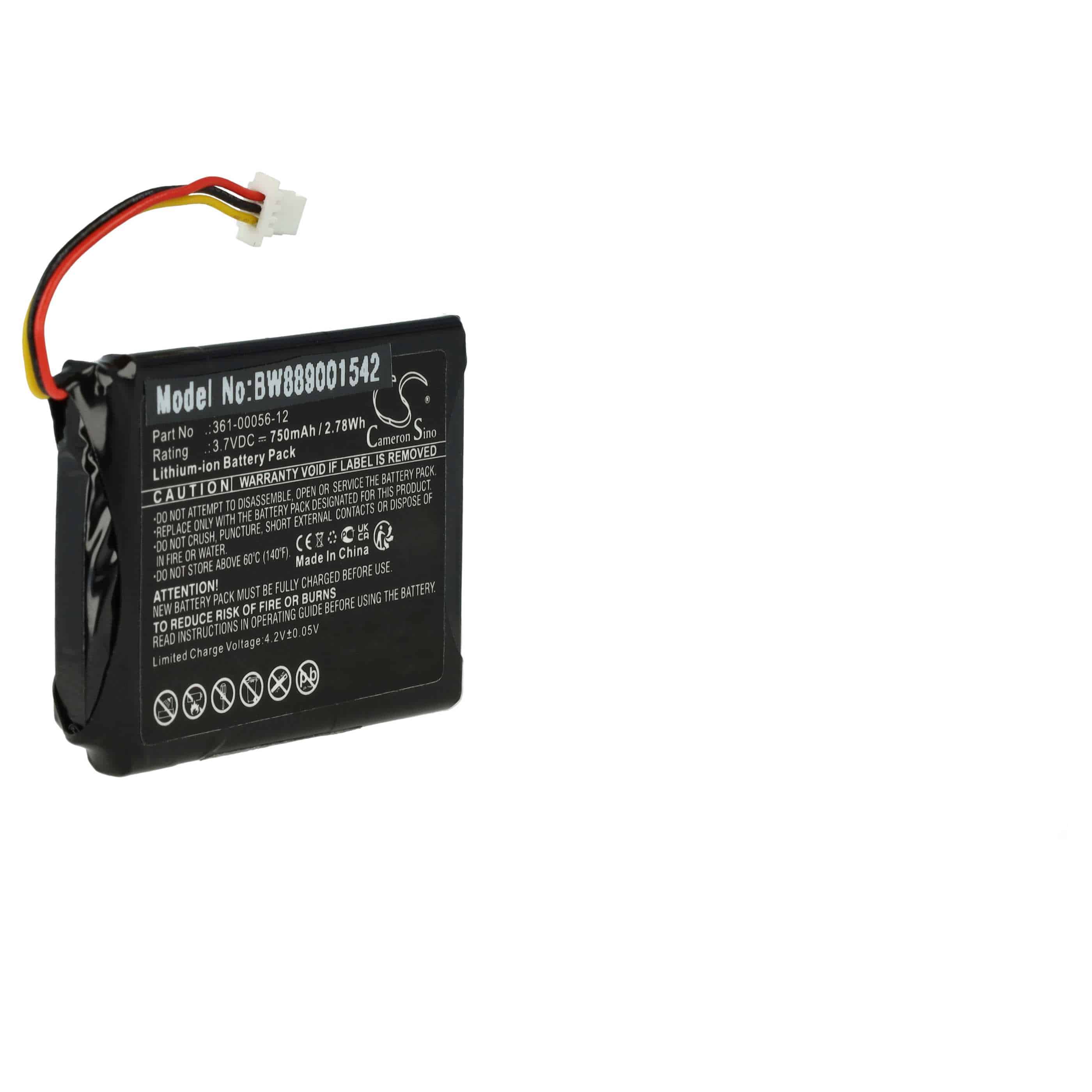 Akumulator do nawigacji GPS zamiennik Garmin 361-00056-12 - 750 mAh 3,7 V Li-Ion