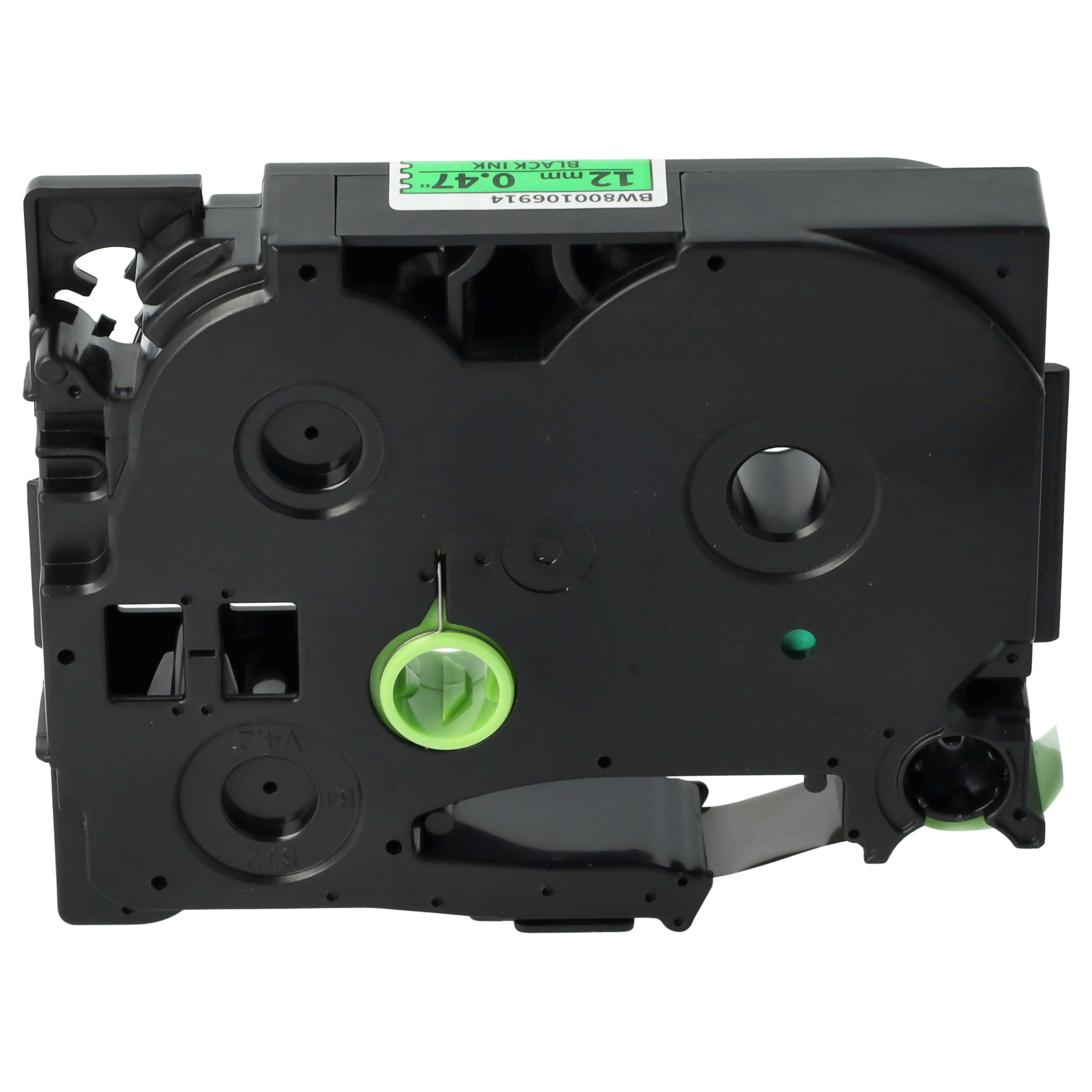 Label Tape as Replacement for Brother TZ-D31, TZE-D31 - 12 mm Black to Neon-Green