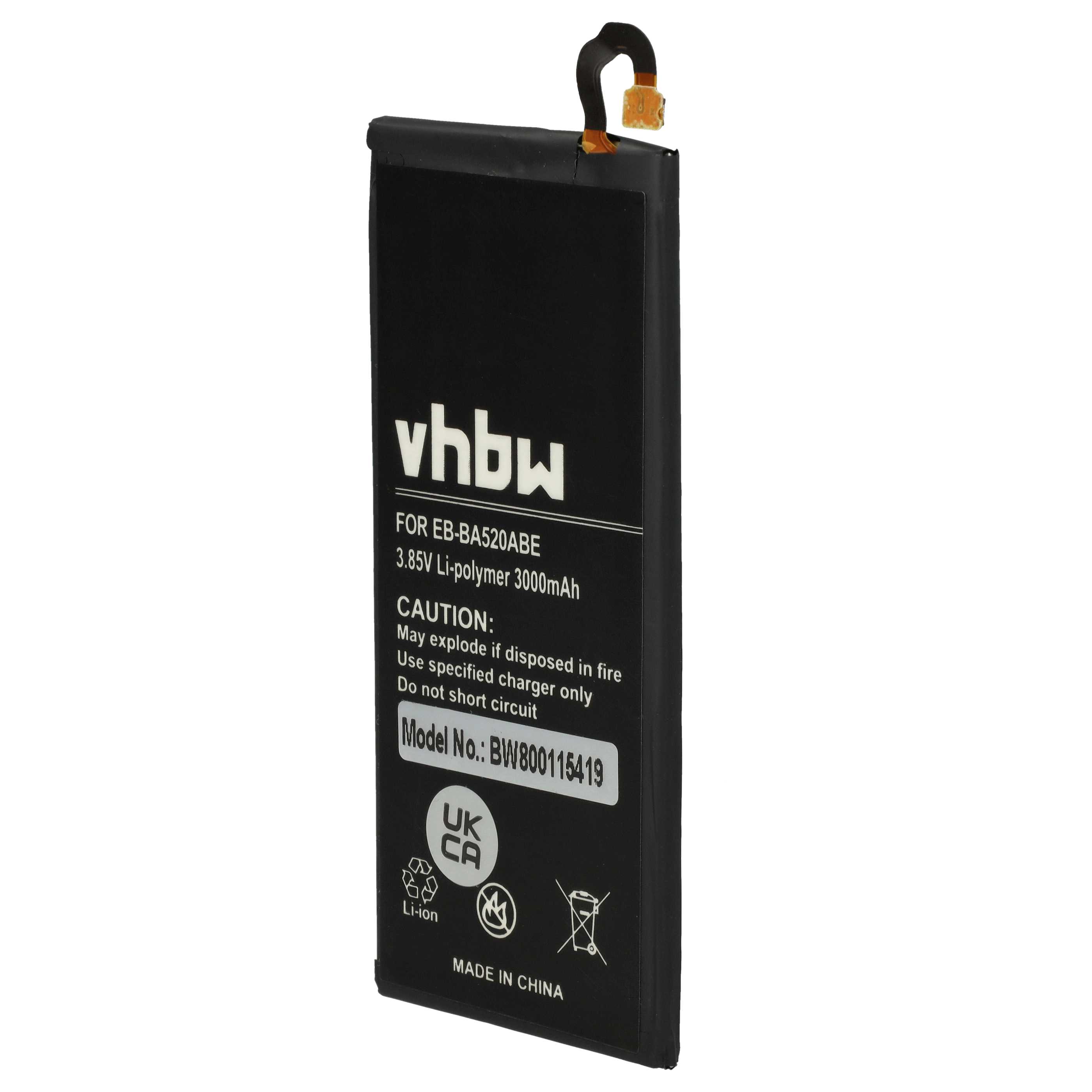 Akumulator do telefonu smartfona zamiennik Samsung EB-BA520ABE, GH43-04680A - 3000 mAh 3,85 V LiPo