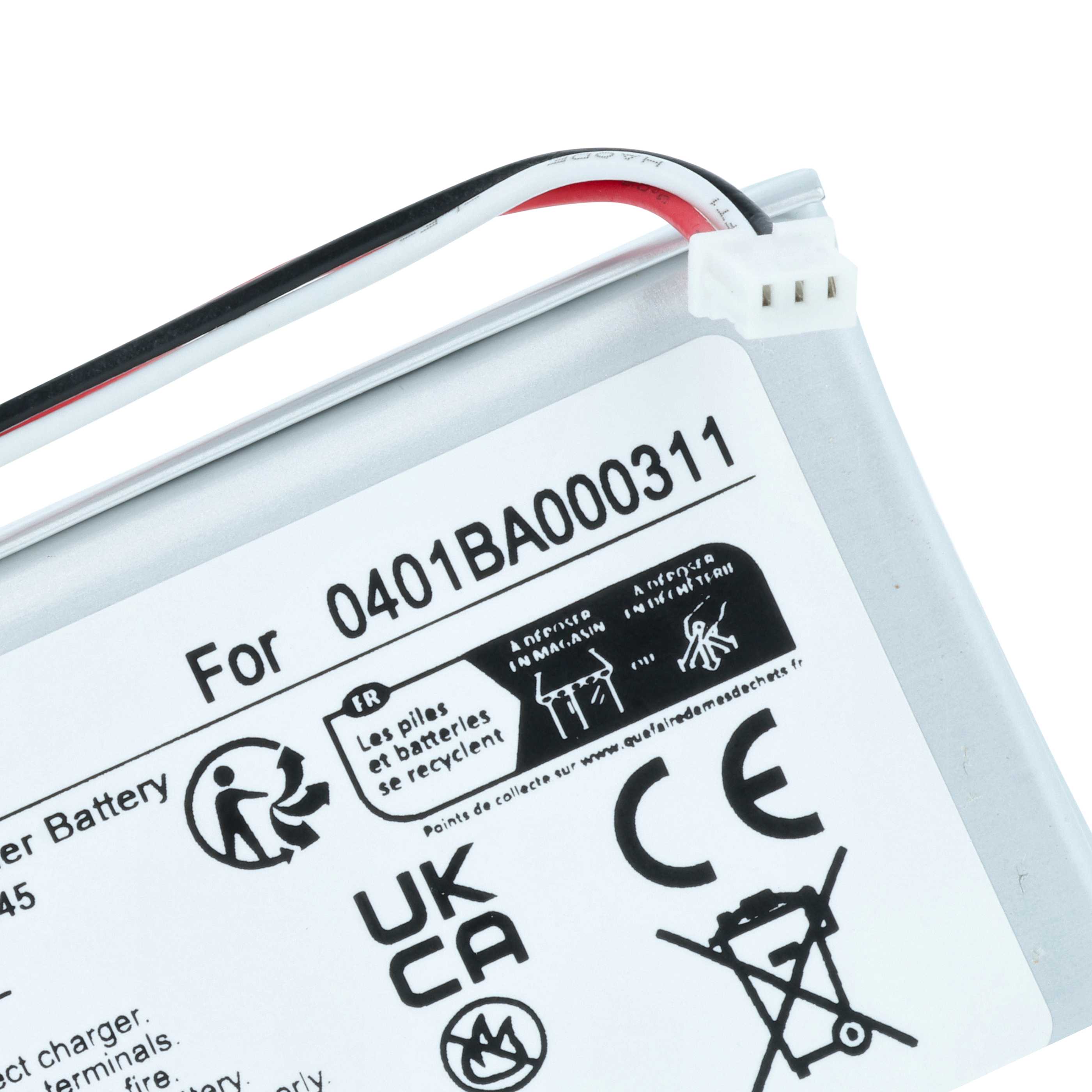 Batteria per telecomando remote controller sostituisce Elca 0401BA000311 - 1250mAh 3,7V Li-Poly