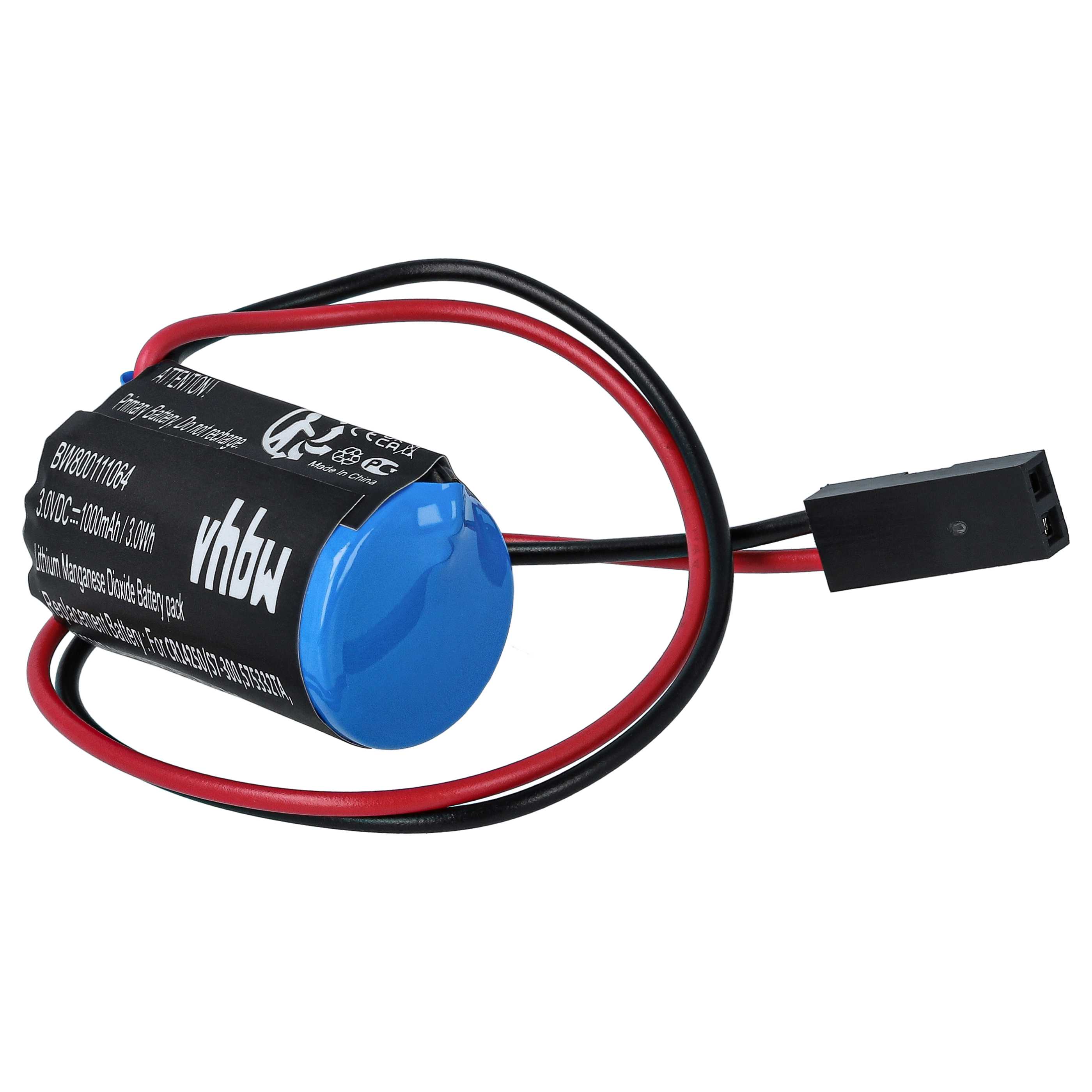 Steuereinheit-Batterie als Ersatz für Siemens 575332TA, 146881, 575332 TA, 575332, 143467 - 900mAh 3V Li-MnO2