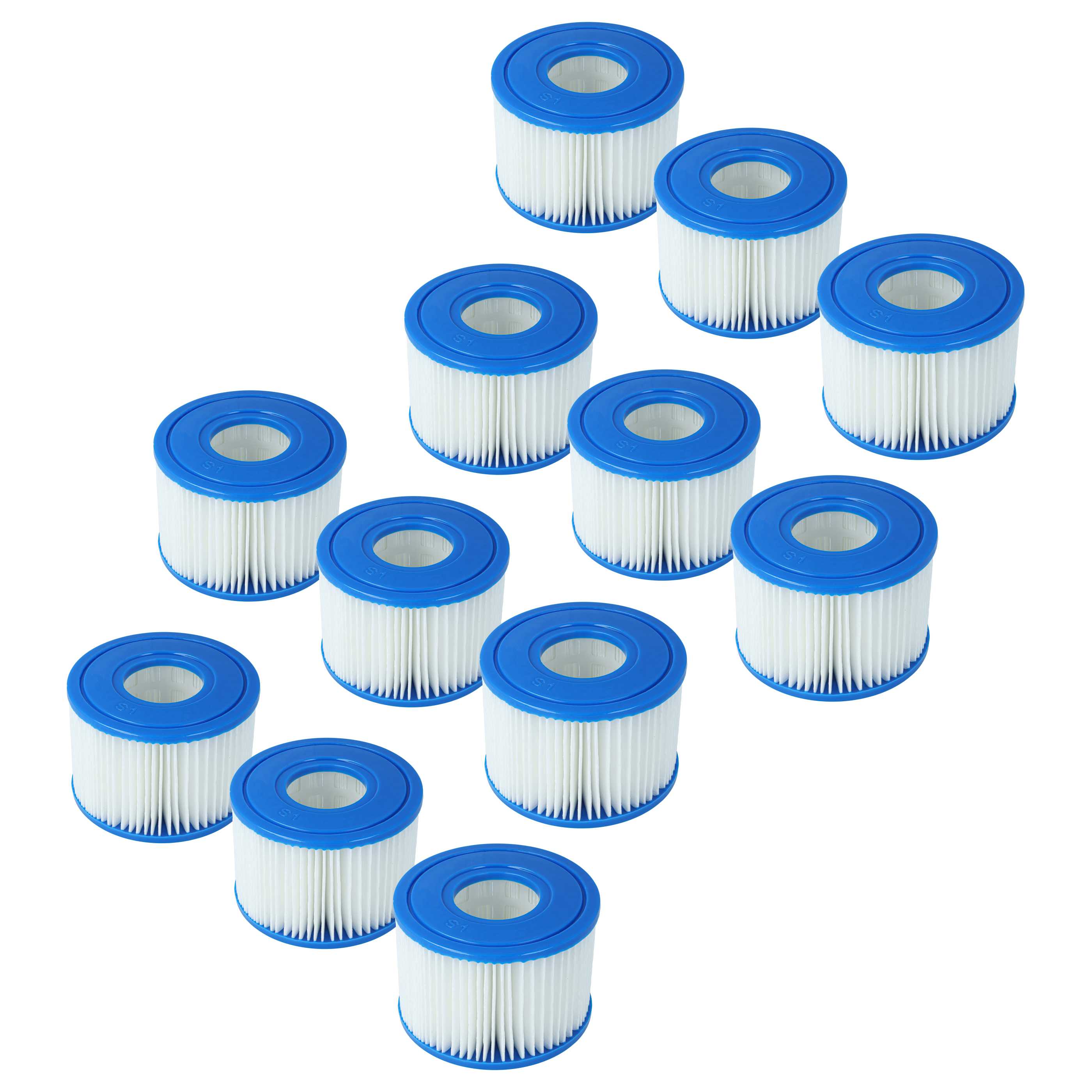 12x Poolfilter Typ S1 als Ersatz für Bestway FD2135 - Filterkartusche