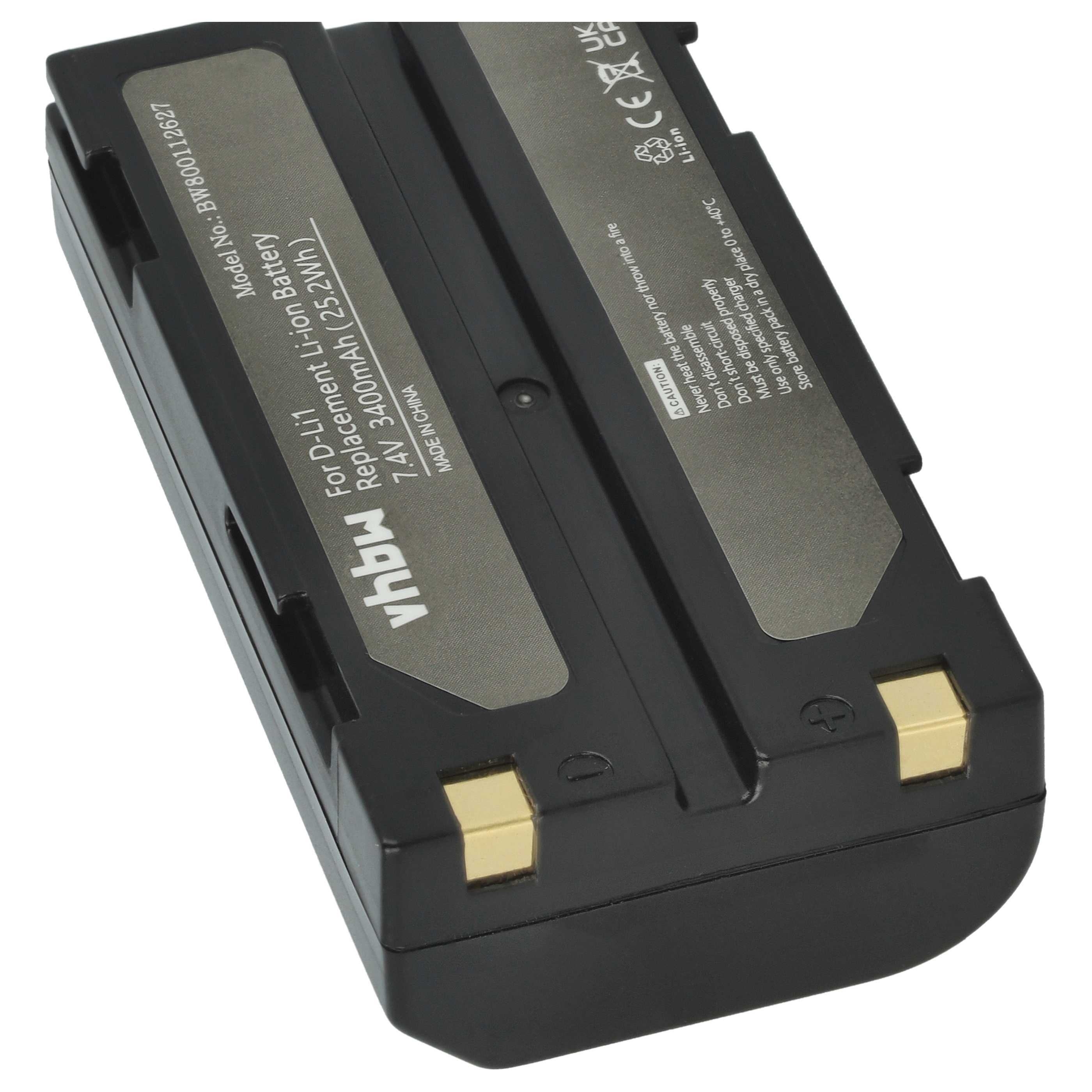 Kamera-Akku als Ersatz für CHC 1906110059 für Telxon - 3400mAh 7,4V Li-Ion