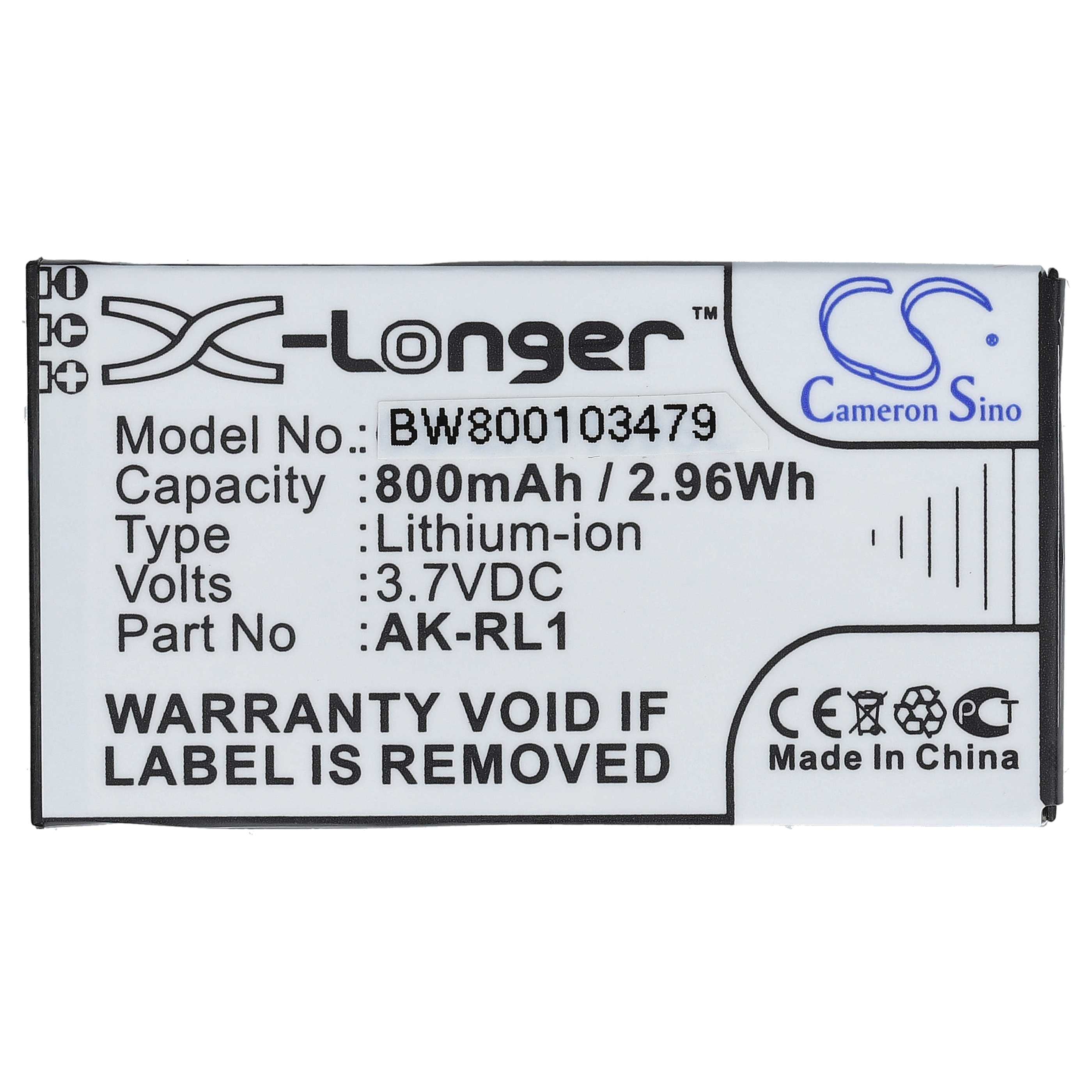 Akumulator do telefonu dla seniora zamiennik Emporia AK-RL1 - 800 mAh 3,7 V Li-Ion