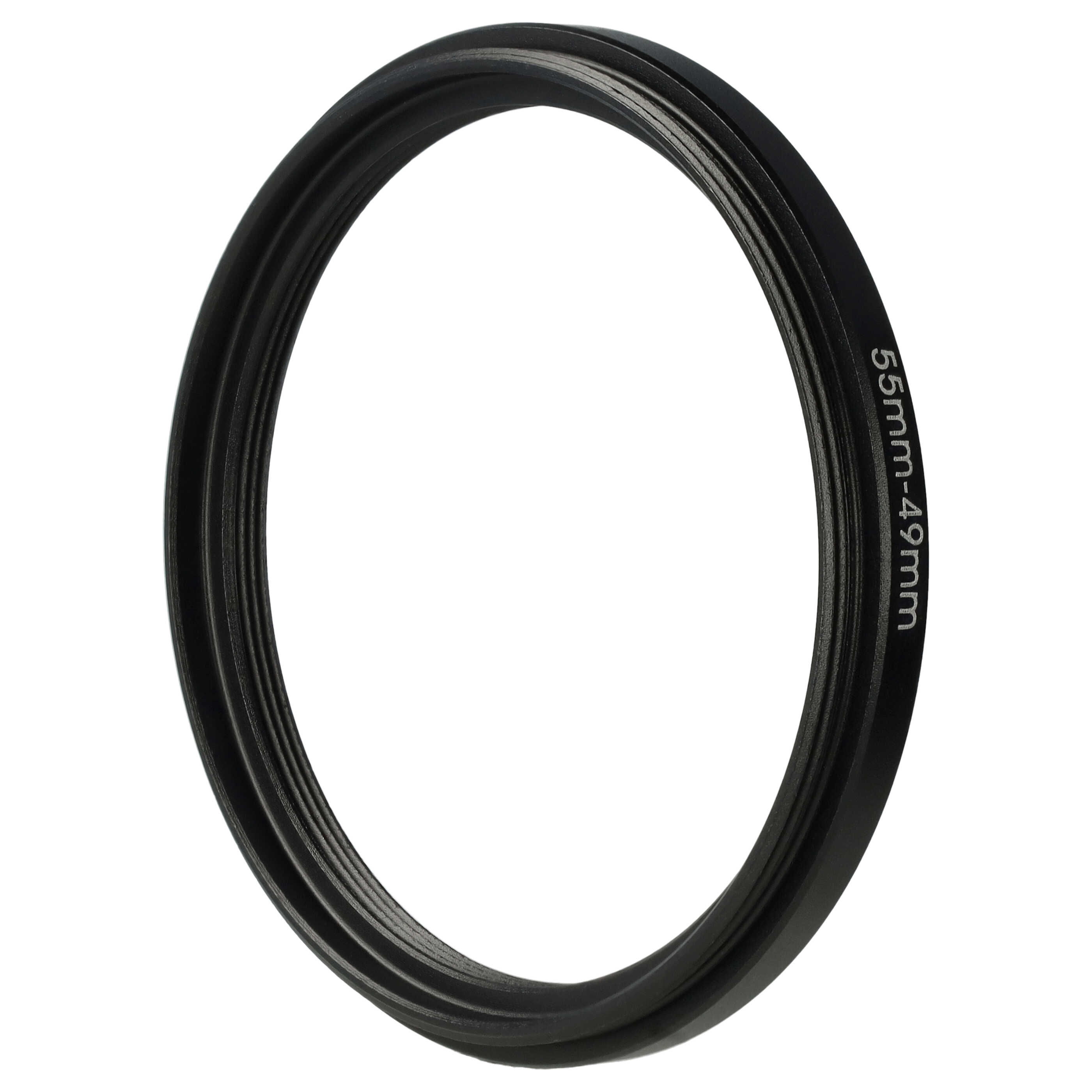 Step-Down-Ring Adapter von 55 mm auf 49 mm für diverse Kamera Objektive