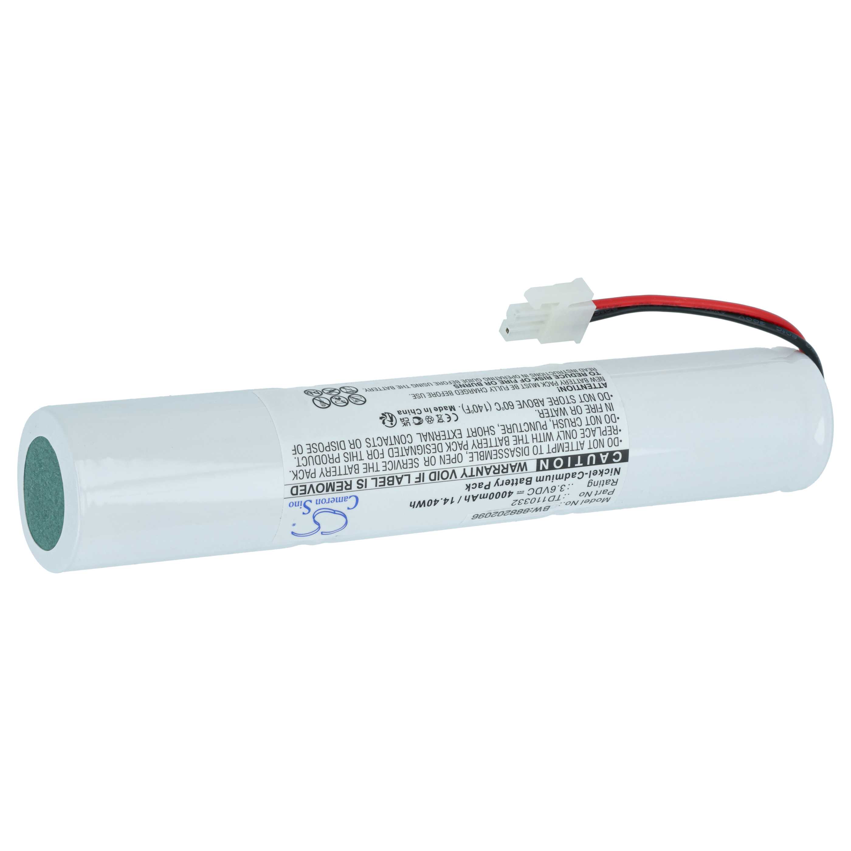 5x Akumulator do oświetlenia awaryjnego zamiennik Schneider 329056000, TD110332 - 4000 mAh 3,6 V NiCd
