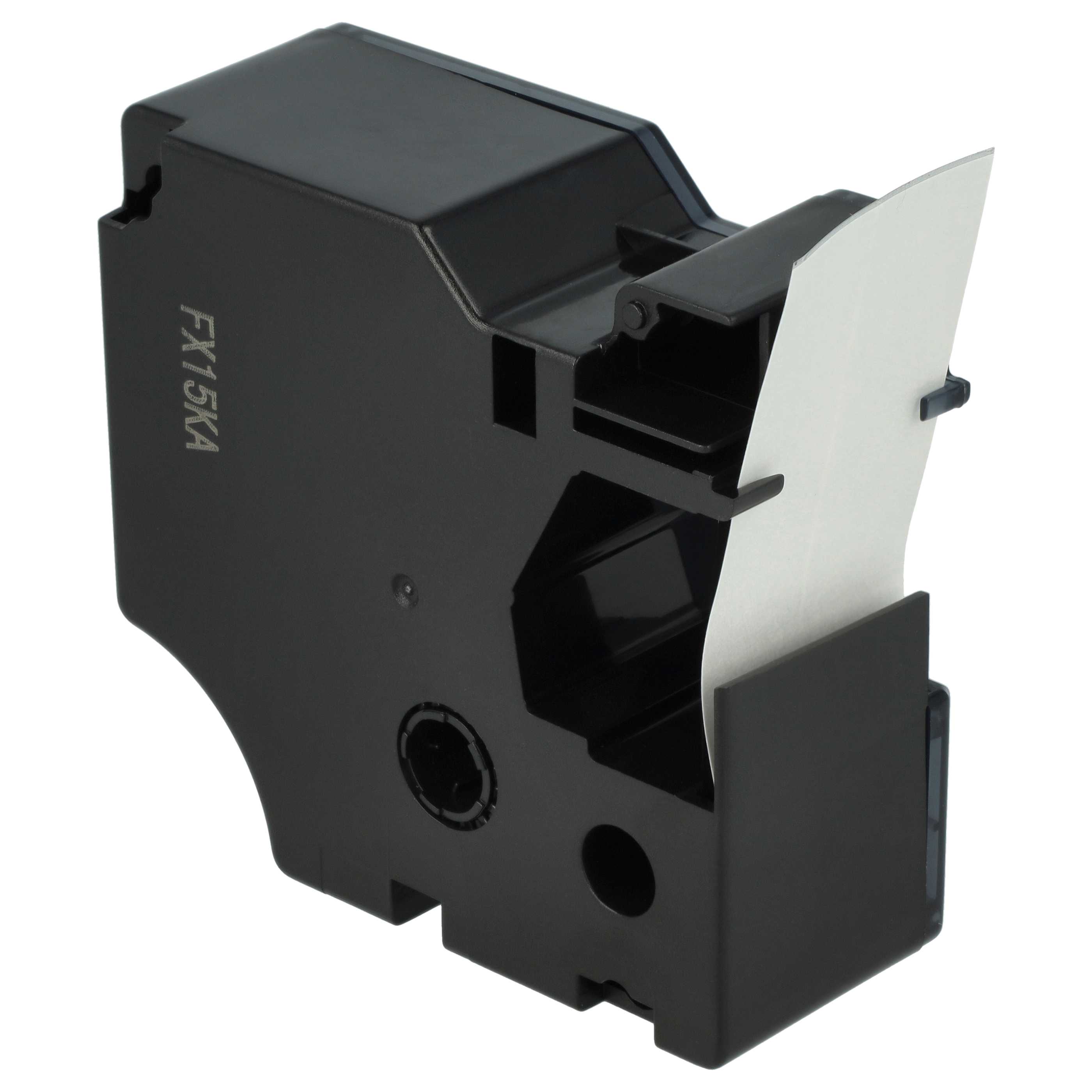 Label Tape replaces Dymo D1, 53722 - 24 mm Black to Silver