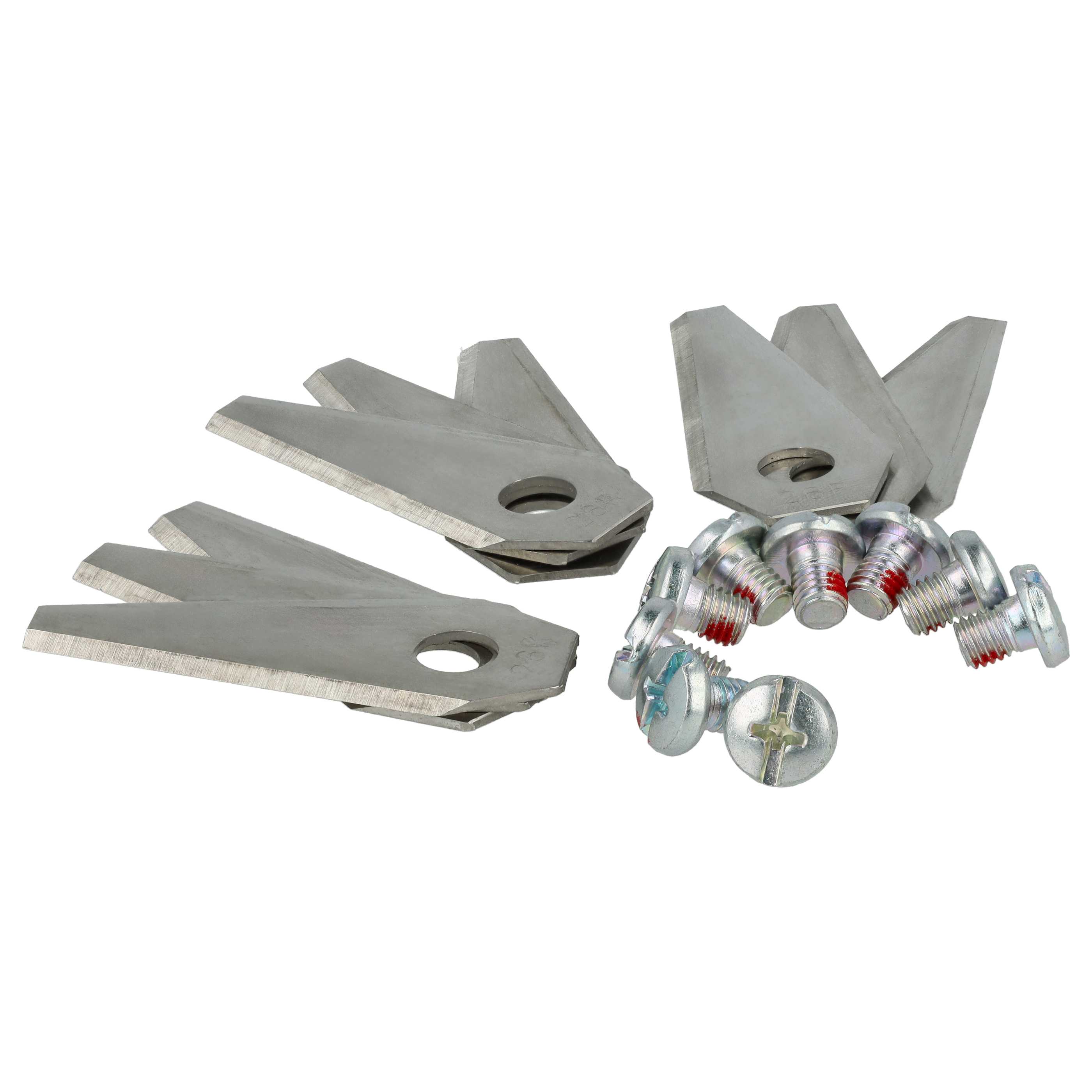 18x Lames remplace Bosch F 016 104 255, F 016 800 321 pour tondeuse – Couteaux acier, Silber