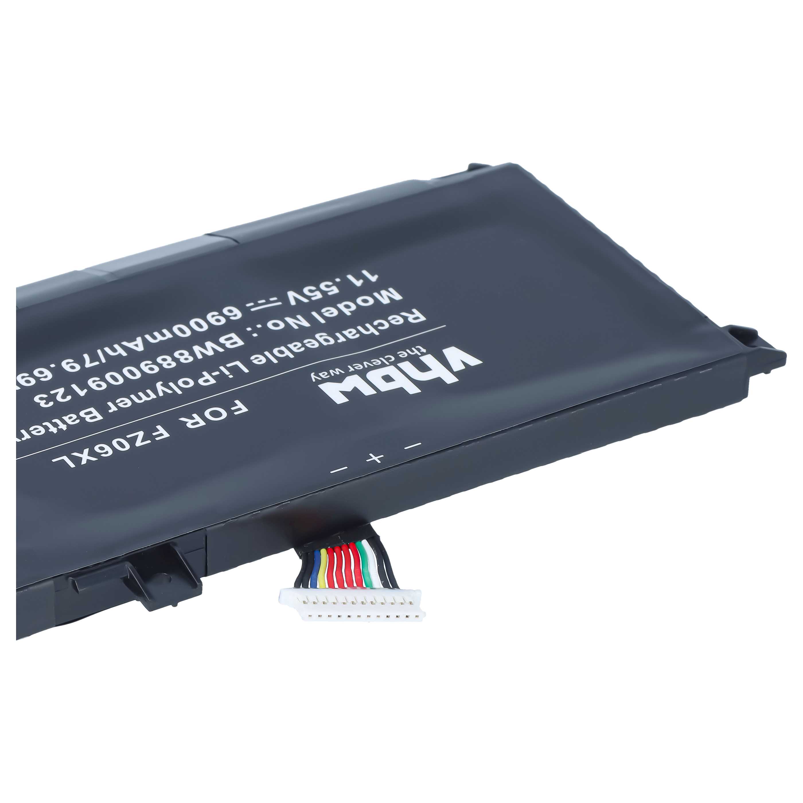 Notebook-Akku als Ersatz für HP FZ06XL, M47636-2D1, M47636-2C1, FZ06083XL für HP - 6900mAh 11,55V Li-Polymer