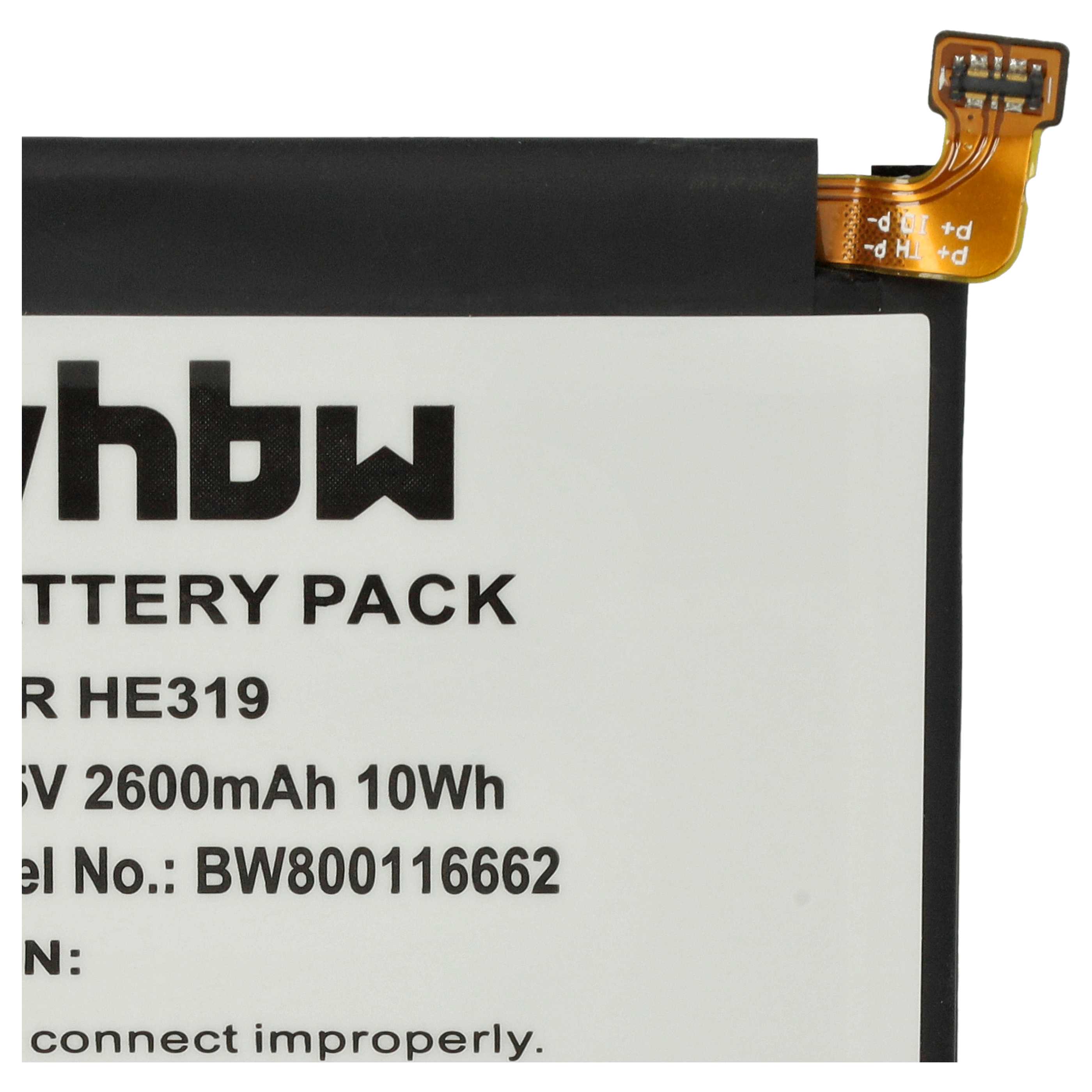 Akumulator do telefonu smartfona zamiennik Nokia HE319, HE330 - 2600 mAh 3,85 V LiPo