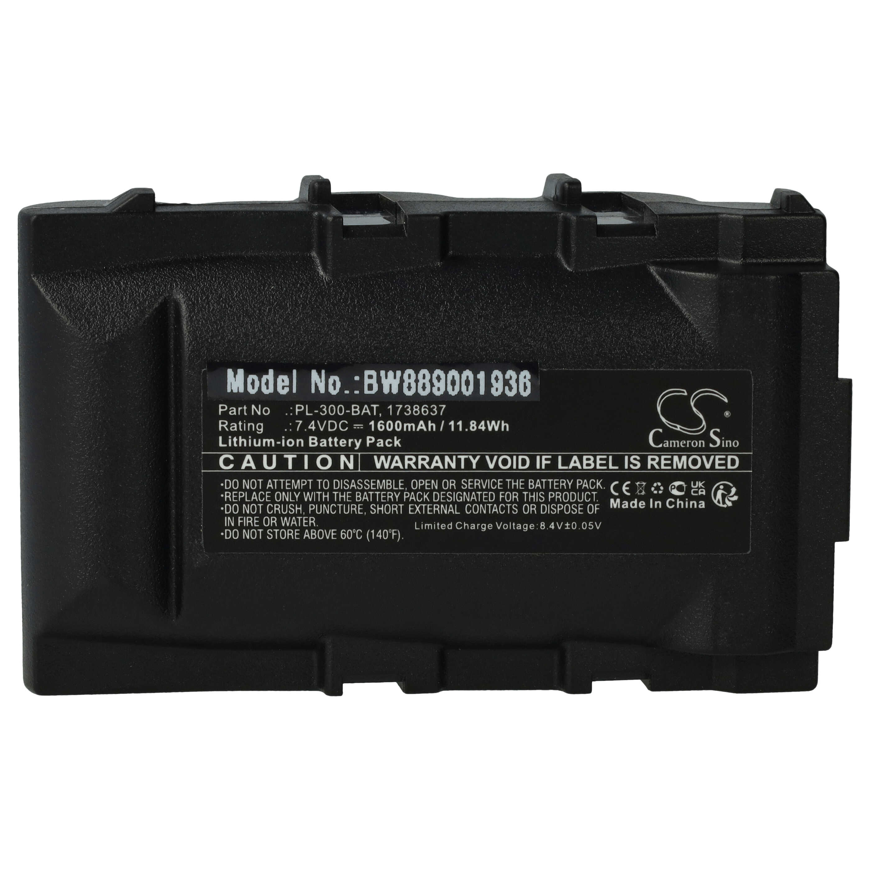 Akumulator do drukarki / drukarki etykiet zamiennik 3M PL-300-BAT - 1600 mAh 7,4 V Li-Ion